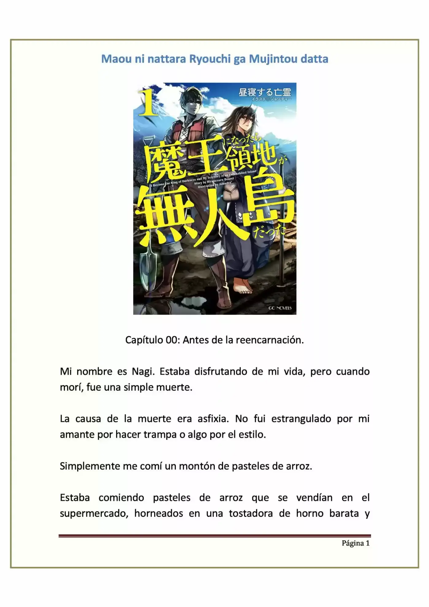 Maou Ni Nattara Ryouchi Ga Mujintou Datta (Novela) - Capítulo - Página 1 - LectorTMOo