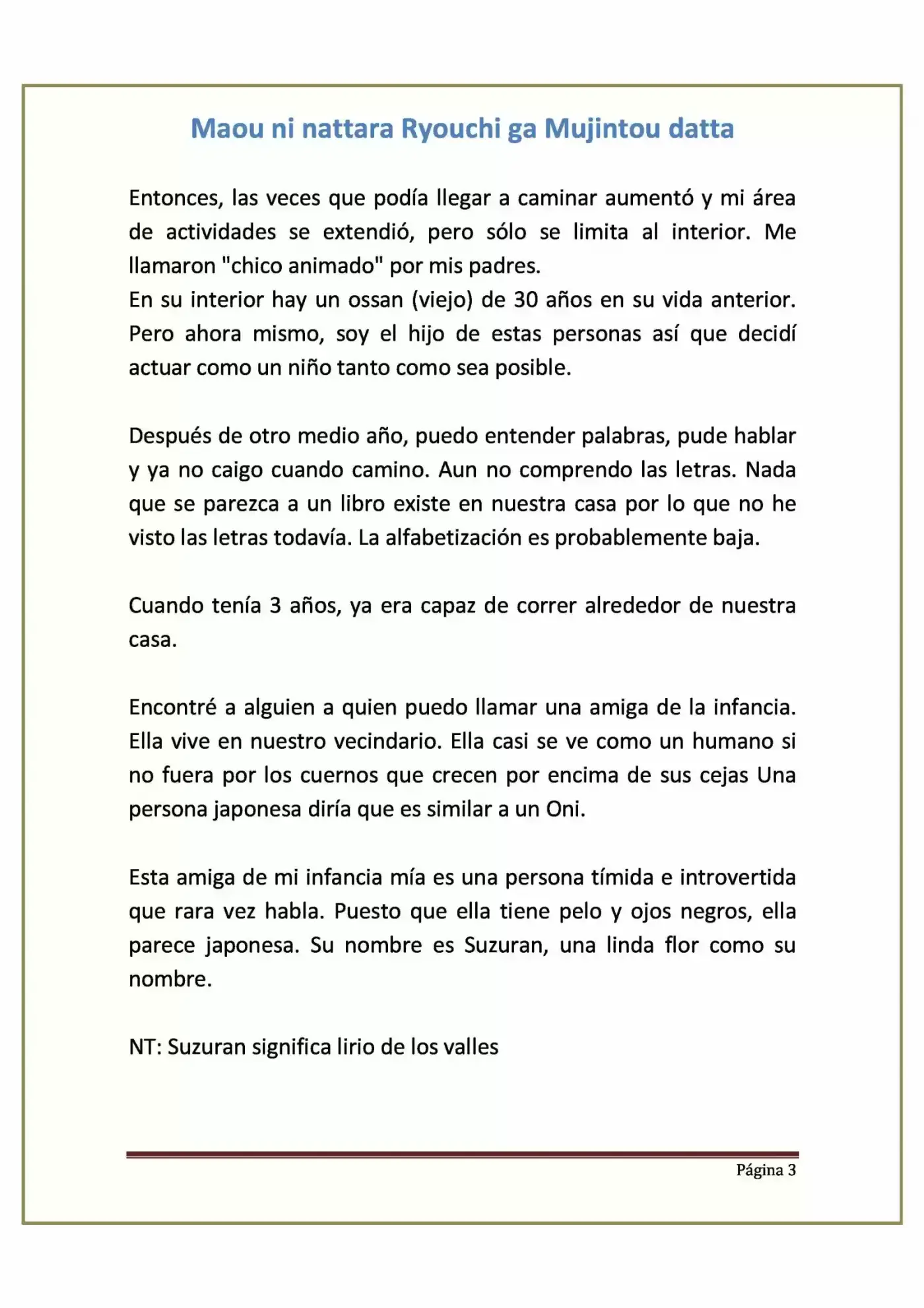 Maou Ni Nattara Ryouchi Ga Mujintou Datta (Novela) - Capítulo 1 - Página 3 - LectorTMOo