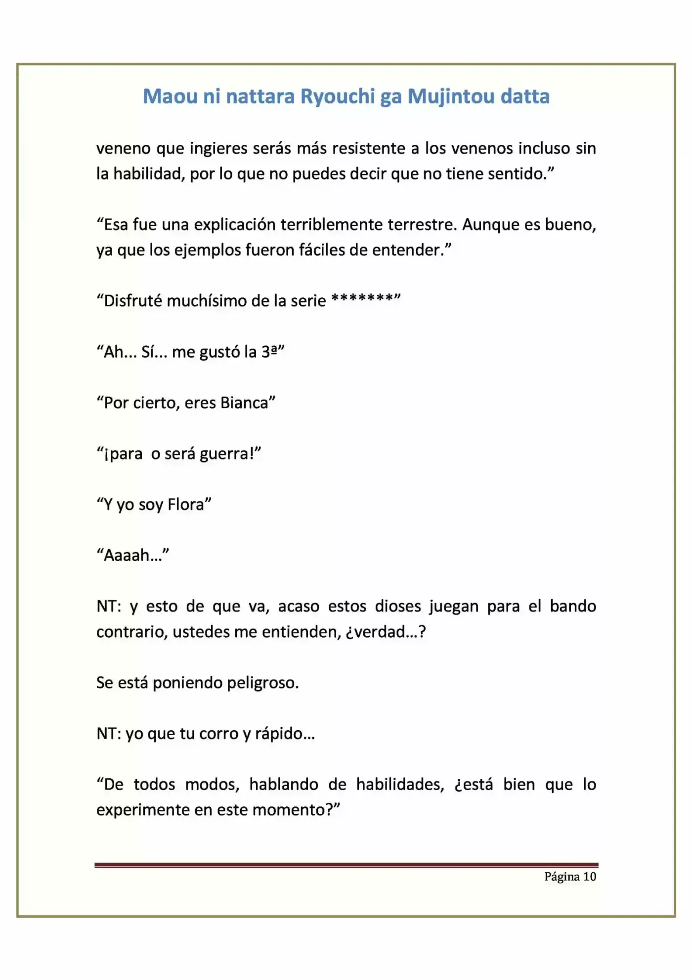 Maou Ni Nattara Ryouchi Ga Mujintou Datta (Novela) - Capítulo 10 - Página 10 - LectorTMOo
