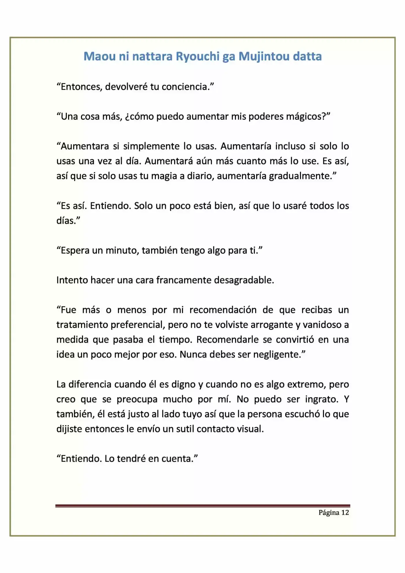 Maou Ni Nattara Ryouchi Ga Mujintou Datta (Novela) - Capítulo 10 - Página 12 - LectorTMOo