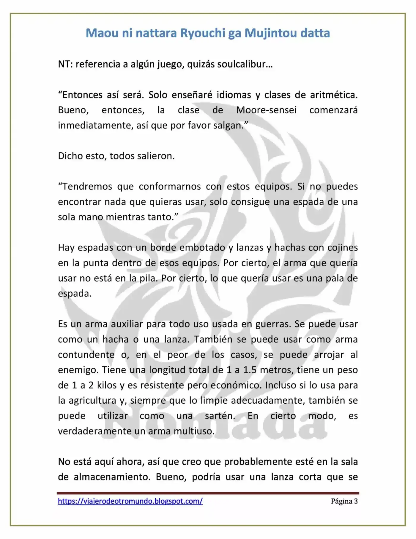 Maou Ni Nattara Ryouchi Ga Mujintou Datta (Novela) - Capítulo 12 - Página 3 - LectorTMOo