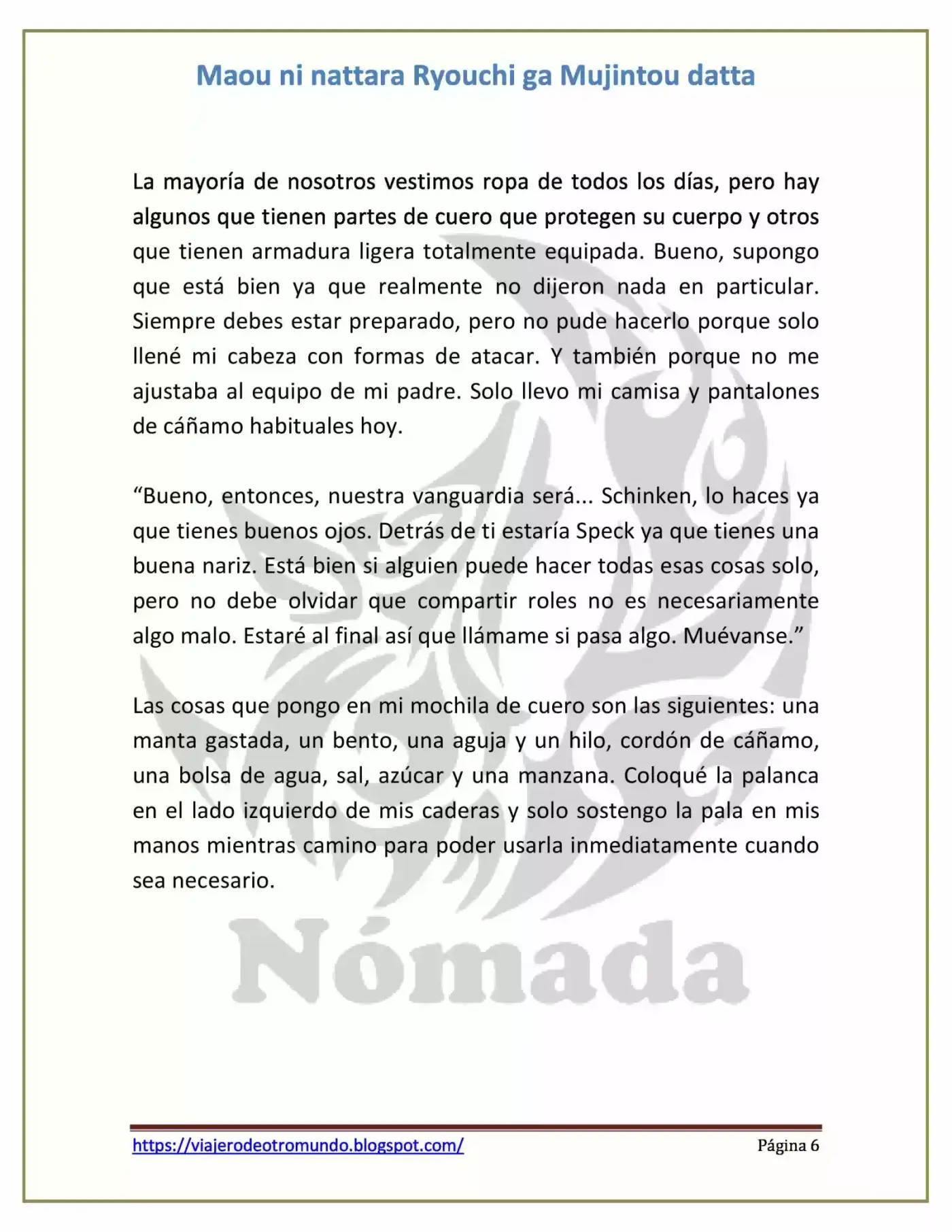 Maou Ni Nattara Ryouchi Ga Mujintou Datta (Novela) - Capítulo 13 - Página 6 - LectorTMOo