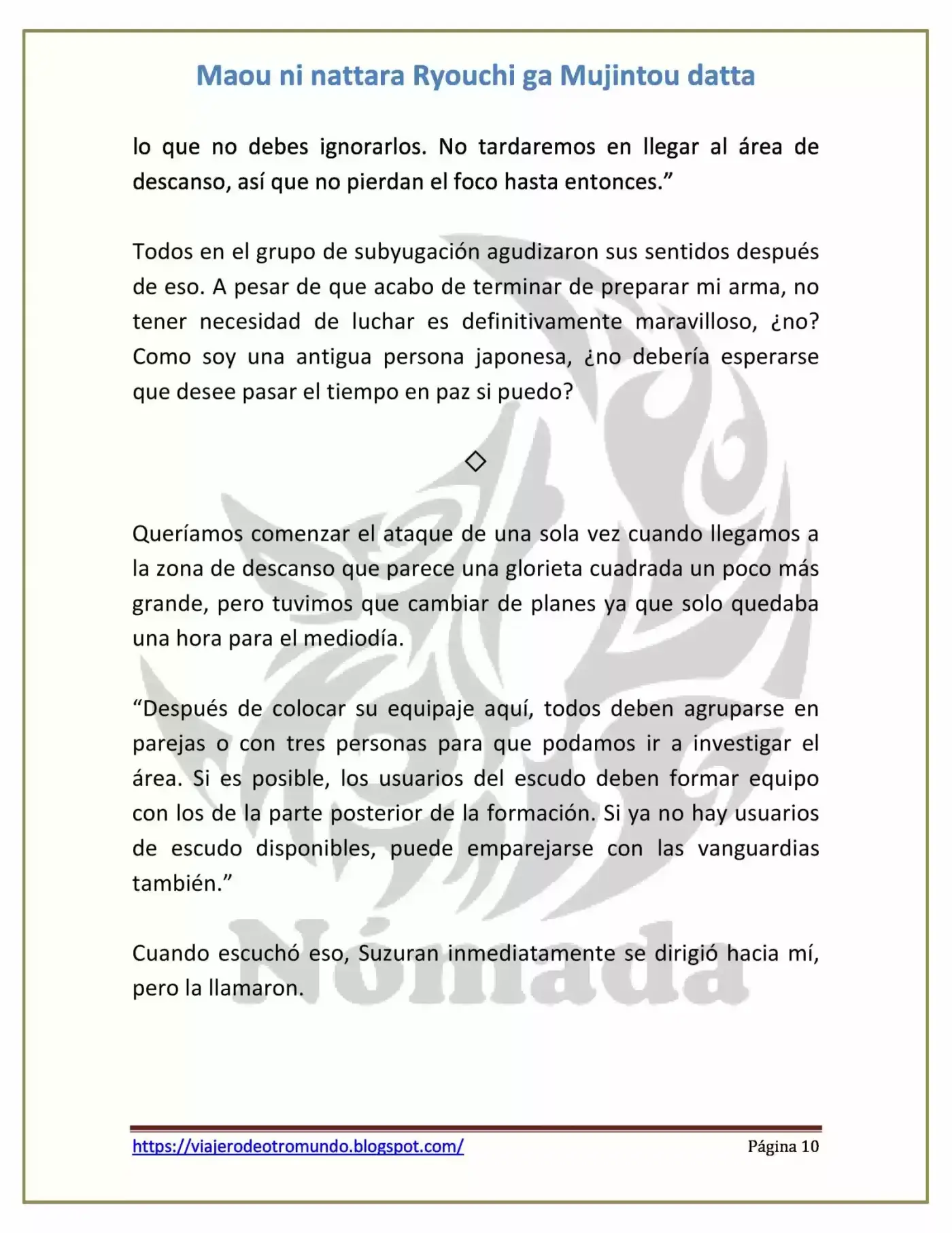 Maou Ni Nattara Ryouchi Ga Mujintou Datta (Novela) - Capítulo 13 - Página 10 - LectorTMOo