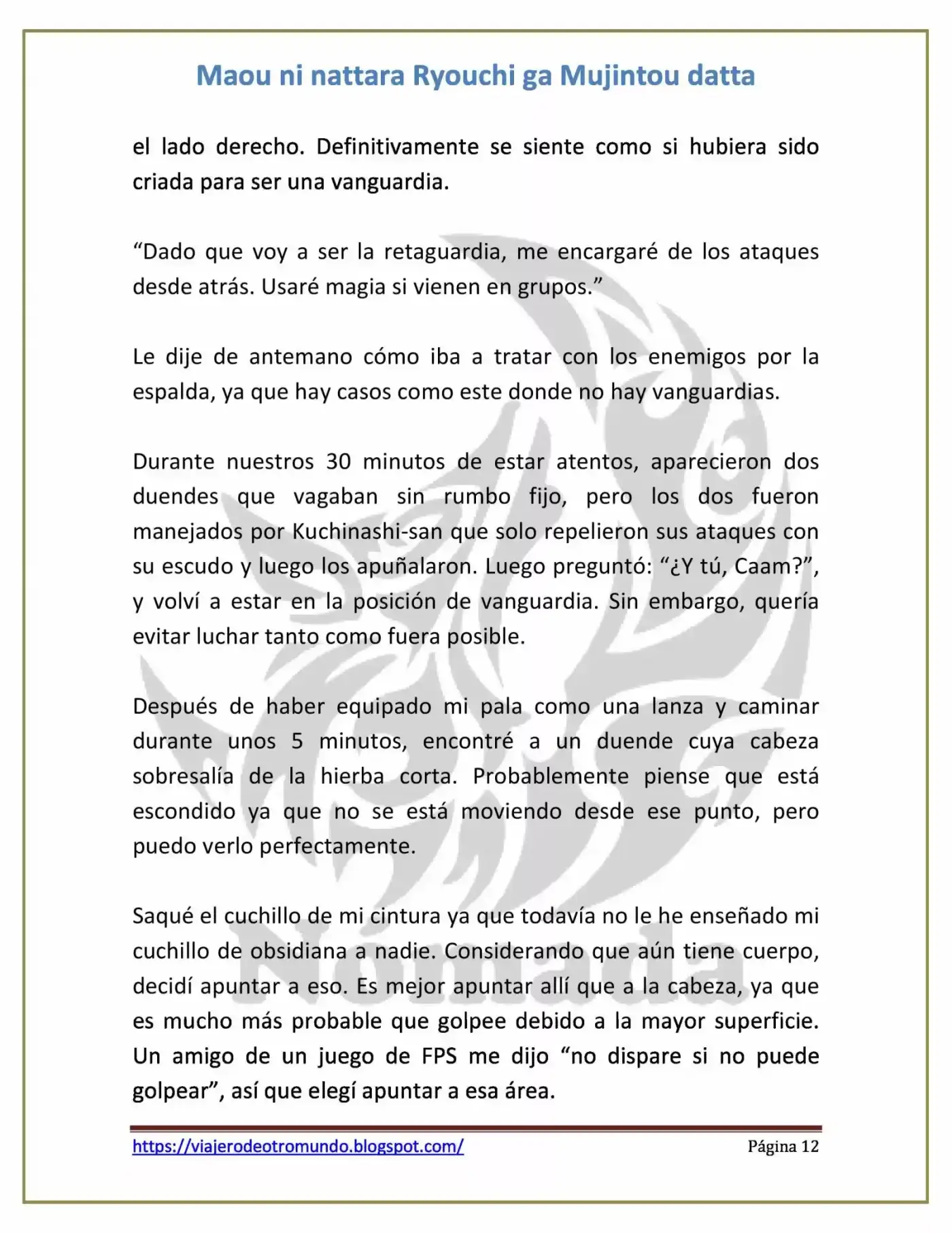 Maou Ni Nattara Ryouchi Ga Mujintou Datta (Novela) - Capítulo 13 - Página 12 - LectorTMOo