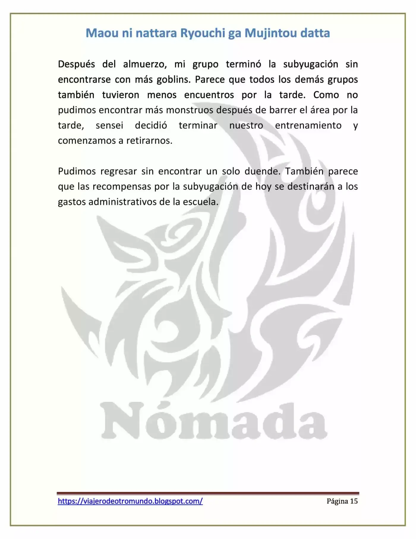 Maou Ni Nattara Ryouchi Ga Mujintou Datta (Novela) - Capítulo 13 - Página 15 - LectorTMOo