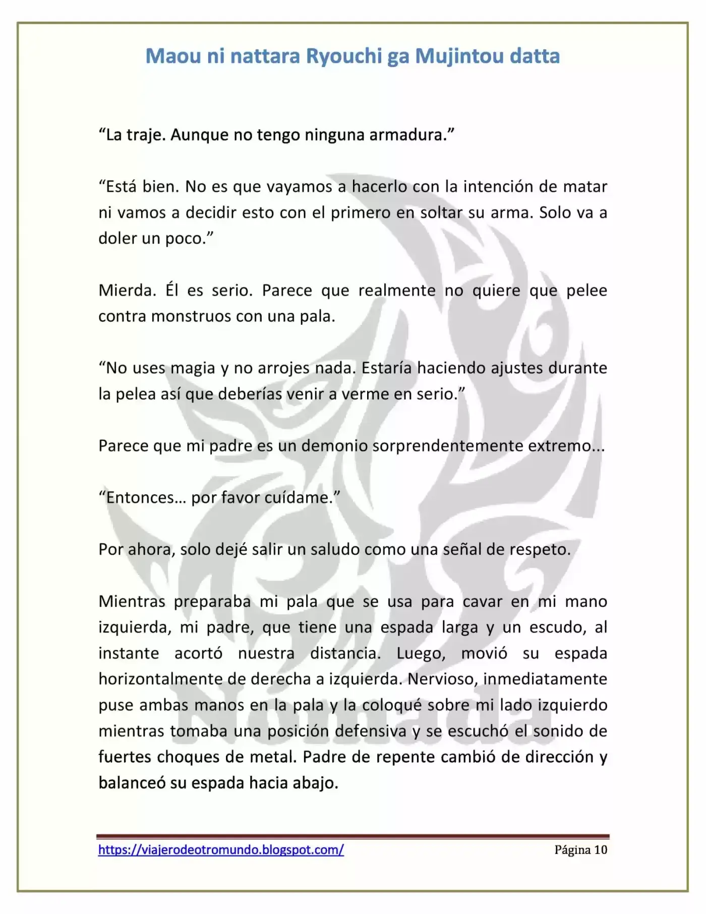 Maou Ni Nattara Ryouchi Ga Mujintou Datta (Novela) - Capítulo 14 - Página 10 - LectorTMOo
