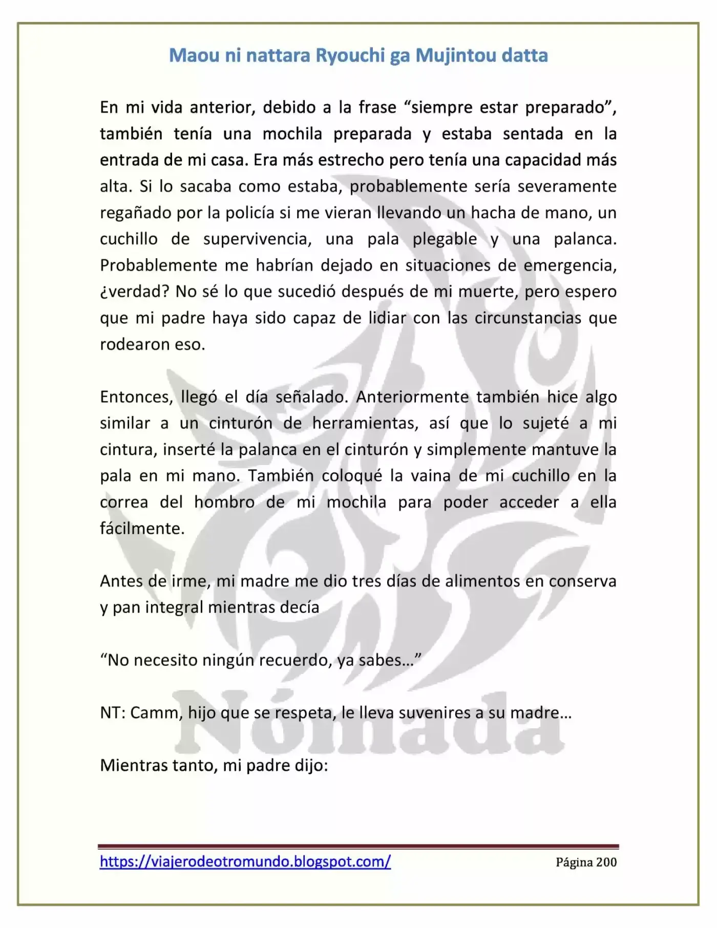 Maou Ni Nattara Ryouchi Ga Mujintou Datta (Novela) - Capítulo 16 - Página 5 - LectorTMOo