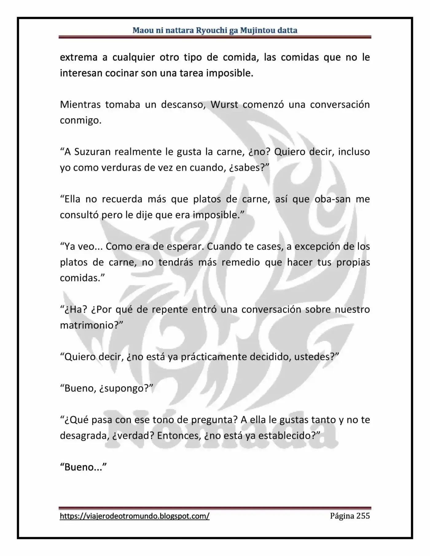 Maou Ni Nattara Ryouchi Ga Mujintou Datta (Novela) - Capítulo 19 - Página 6 - LectorTMOo
