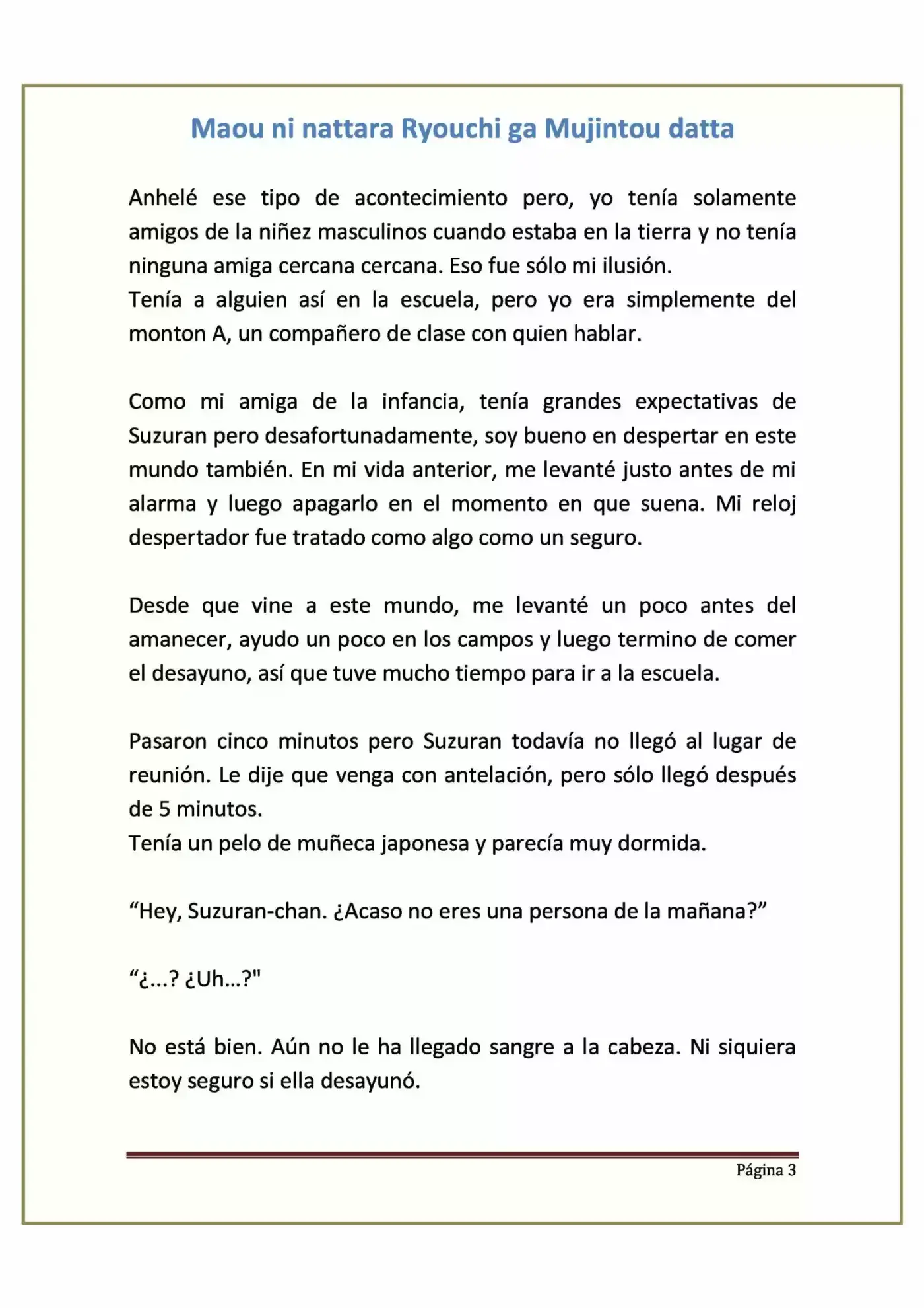 Maou Ni Nattara Ryouchi Ga Mujintou Datta (Novela) - Capítulo 2 - Página 3 - LectorTMOo