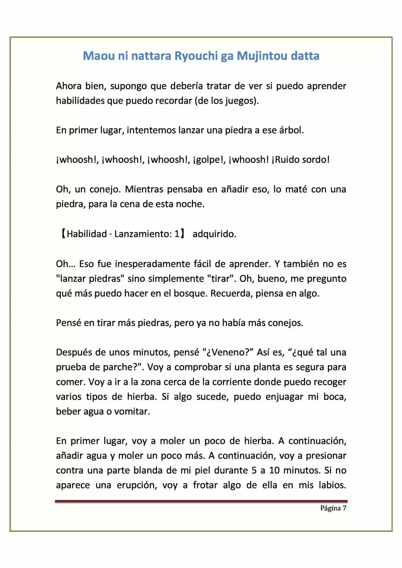 Maou Ni Nattara Ryouchi Ga Mujintou Datta (Novela) - Capítulo 2 - Página 7 - LectorTMOo