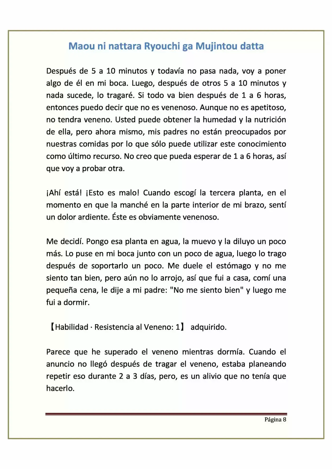 Maou Ni Nattara Ryouchi Ga Mujintou Datta (Novela) - Capítulo 2 - Página 8 - LectorTMOo