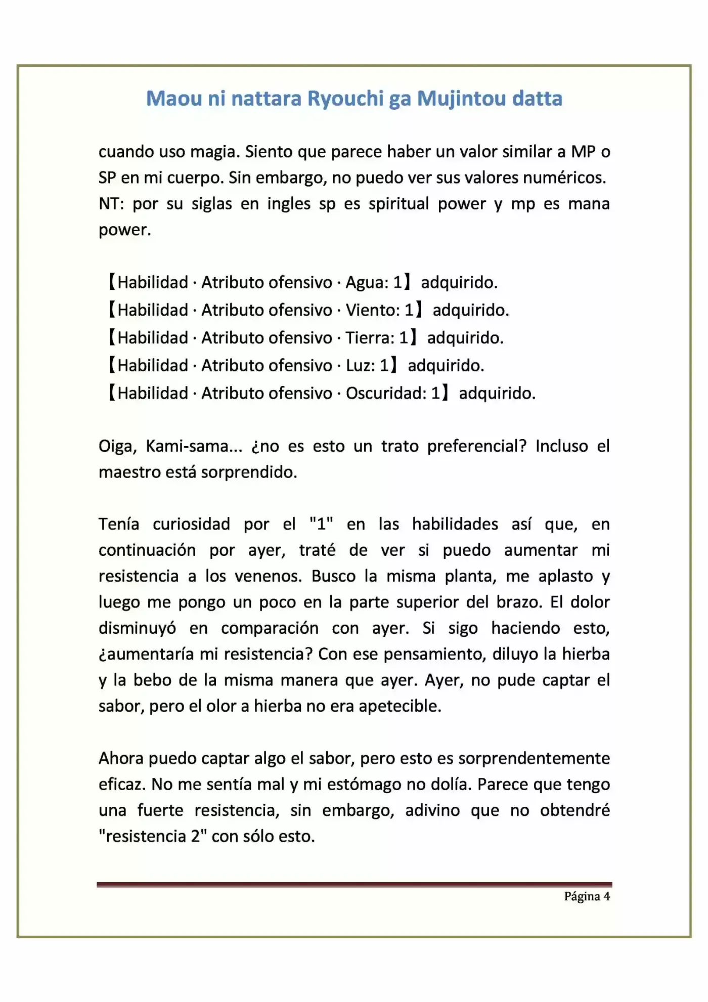 Maou Ni Nattara Ryouchi Ga Mujintou Datta (Novela) - Capítulo 3 - Página 4 - LectorTMOo