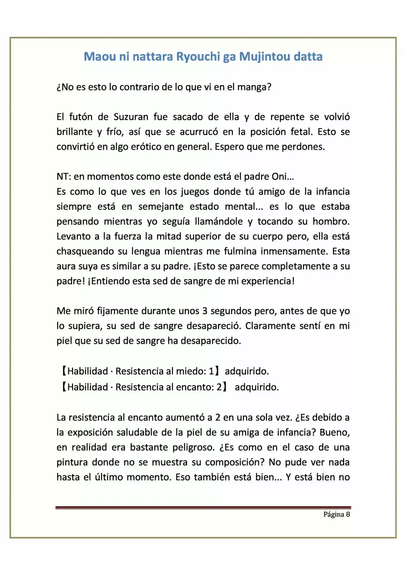 Maou Ni Nattara Ryouchi Ga Mujintou Datta (Novela) - Capítulo 3 - Página 8 - LectorTMOo