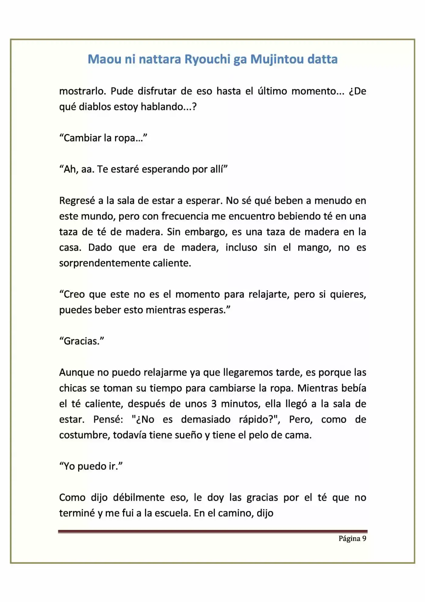 Maou Ni Nattara Ryouchi Ga Mujintou Datta (Novela) - Capítulo 3 - Página 9 - LectorTMOo