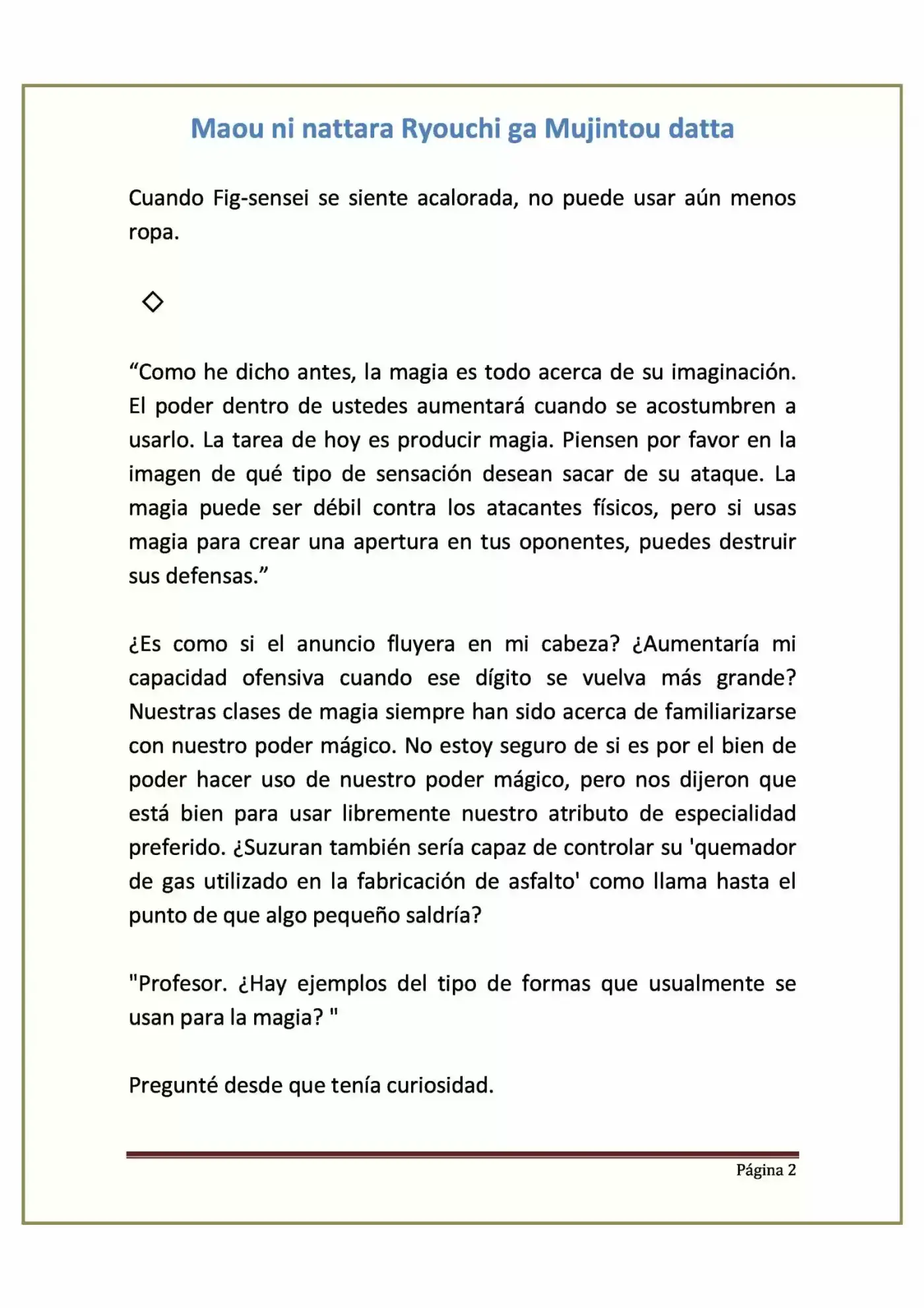 Maou Ni Nattara Ryouchi Ga Mujintou Datta (Novela) - Capítulo 4 - Página 2 - LectorTMOo
