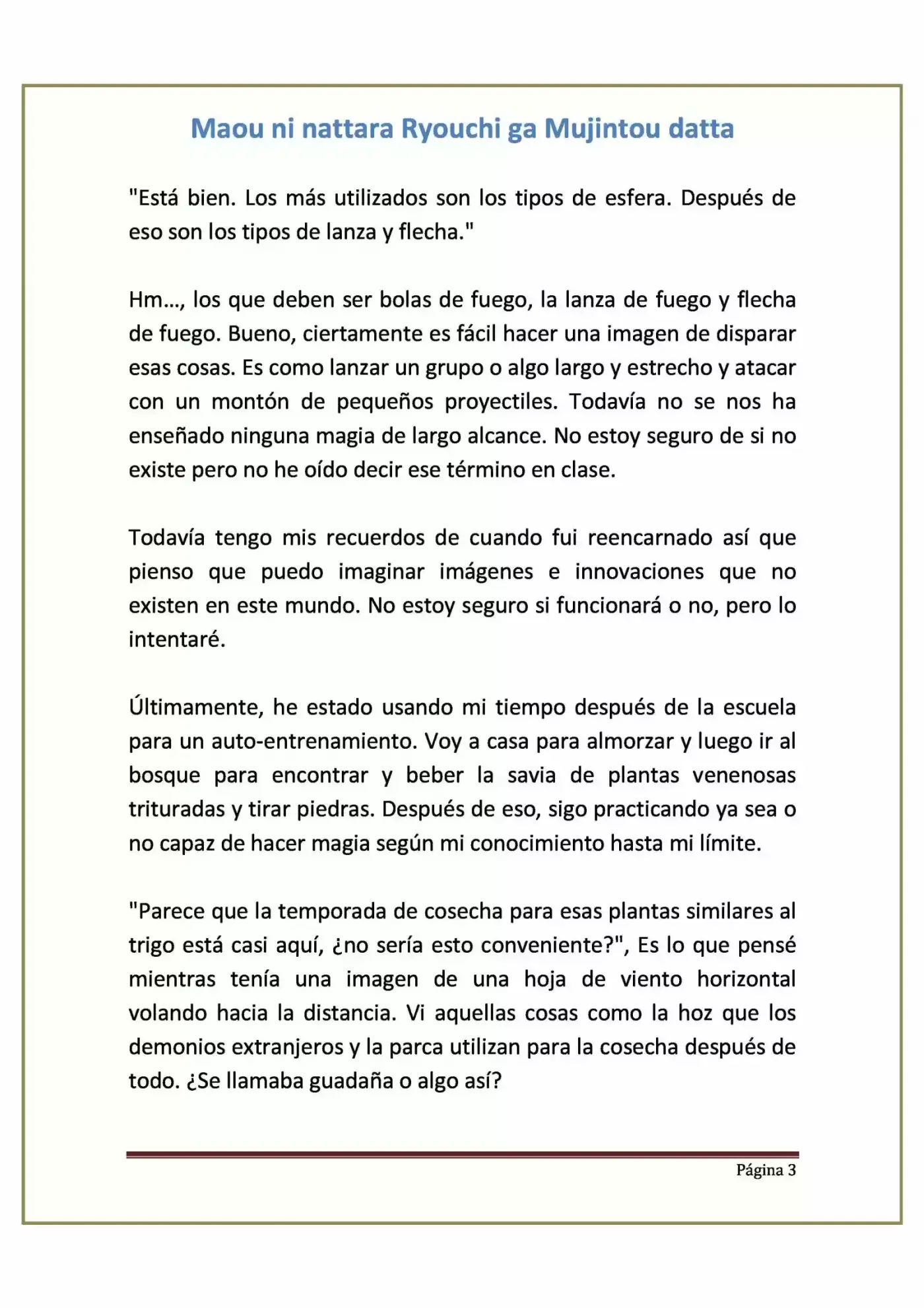 Maou Ni Nattara Ryouchi Ga Mujintou Datta (Novela) - Capítulo 4 - Página 3 - LectorTMOo