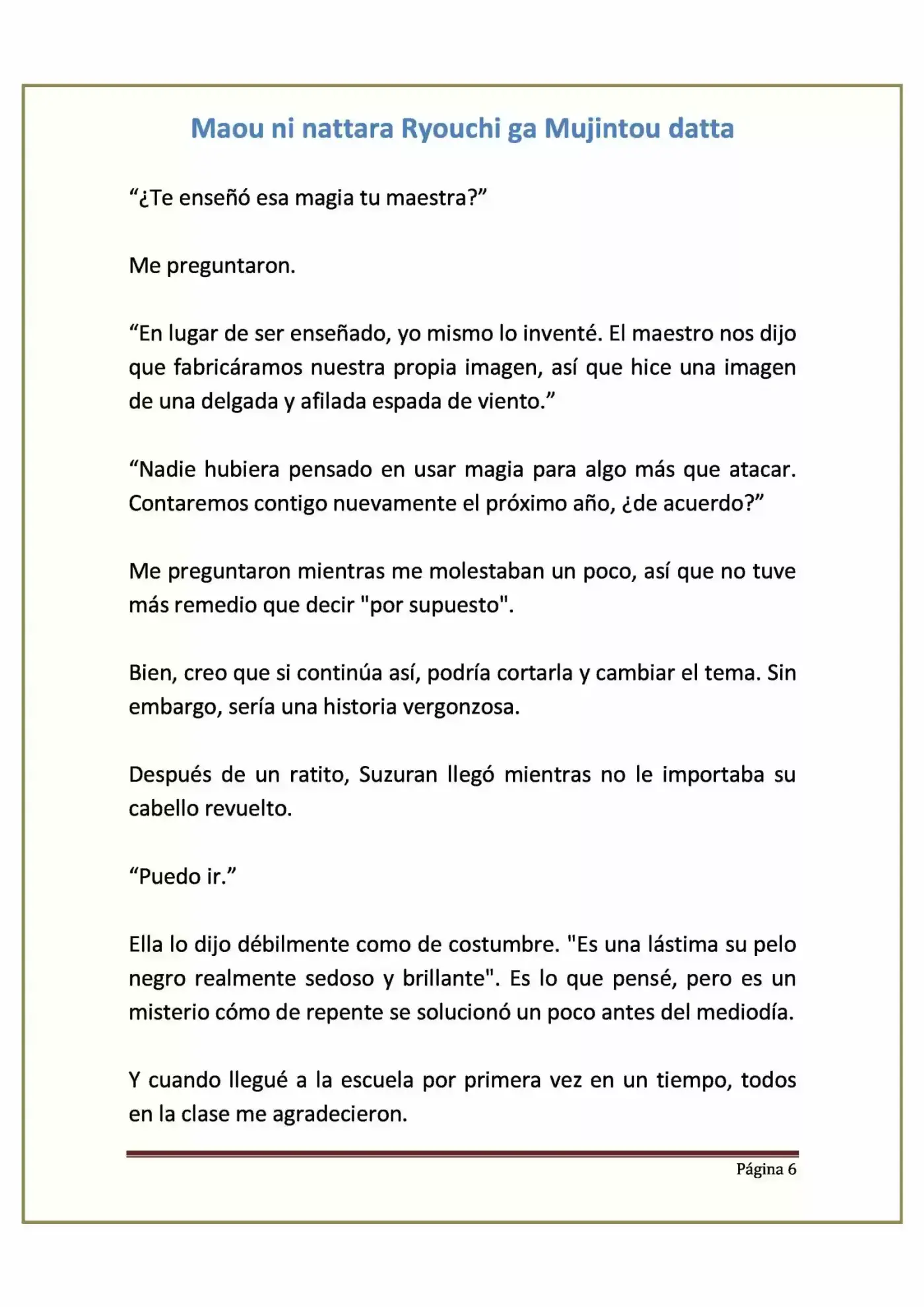 Maou Ni Nattara Ryouchi Ga Mujintou Datta (Novela) - Capítulo 5 - Página 6 - LectorTMOo