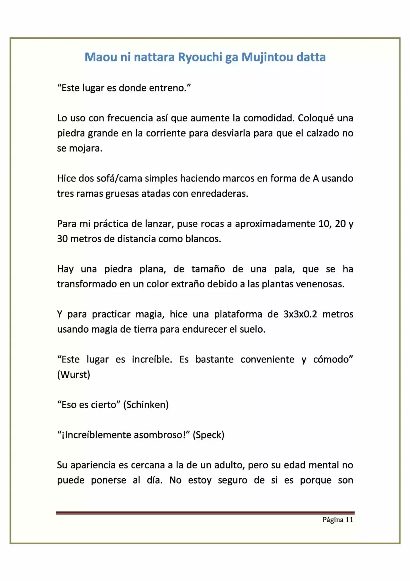 Maou Ni Nattara Ryouchi Ga Mujintou Datta (Novela) - Capítulo 5 - Página 11 - LectorTMOo
