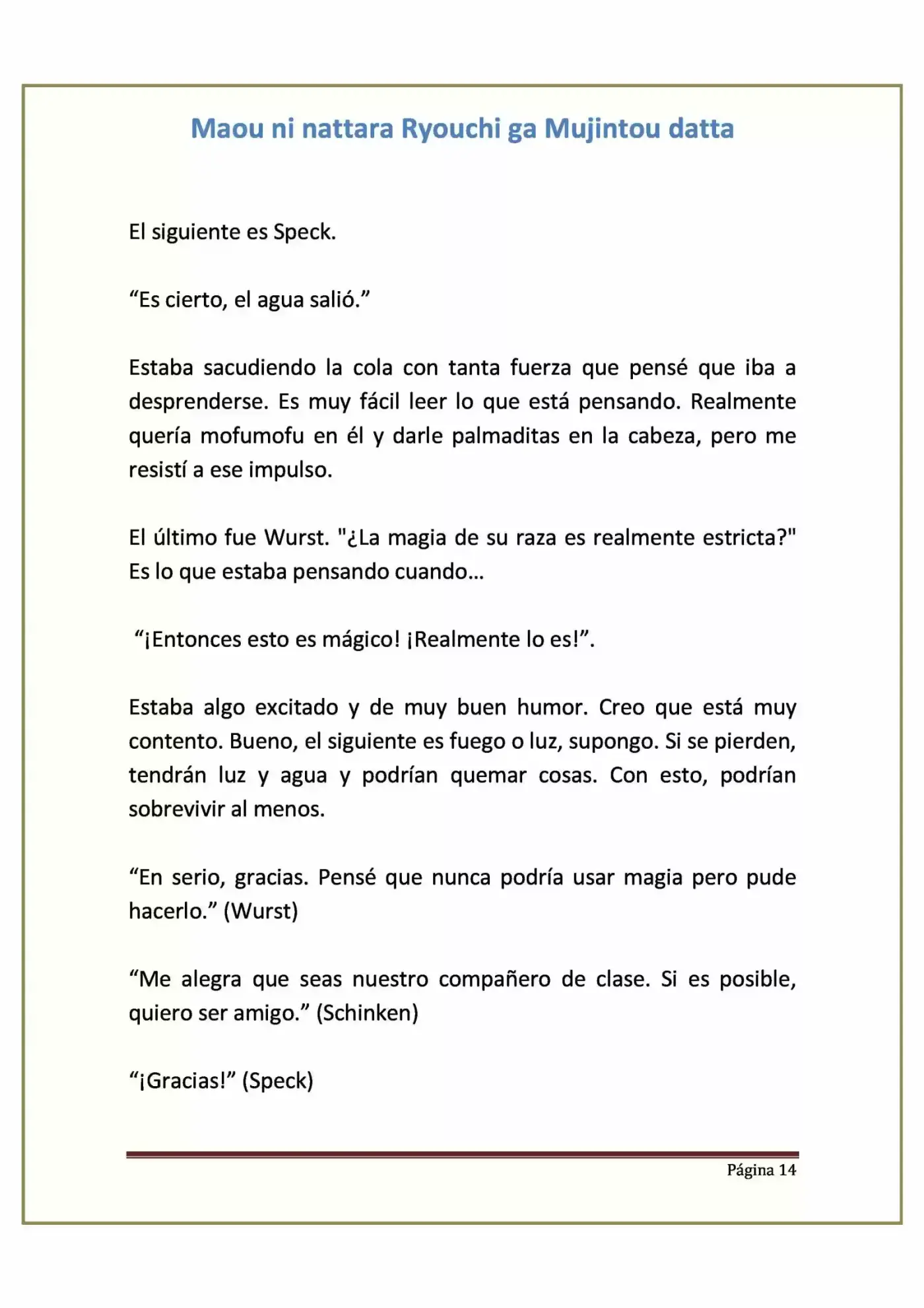 Maou Ni Nattara Ryouchi Ga Mujintou Datta (Novela) - Capítulo 5 - Página 14 - LectorTMOo