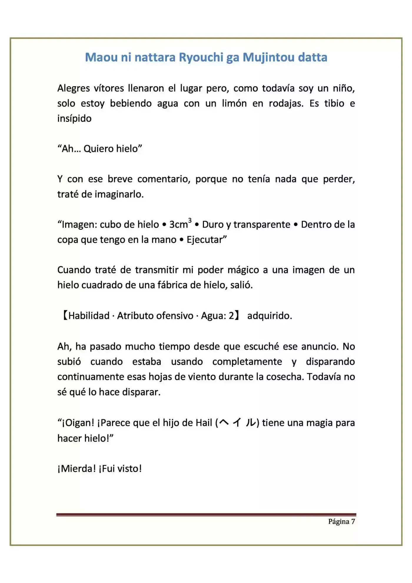 Maou Ni Nattara Ryouchi Ga Mujintou Datta (Novela) - Capítulo 6 - Página 7 - LectorTMOo