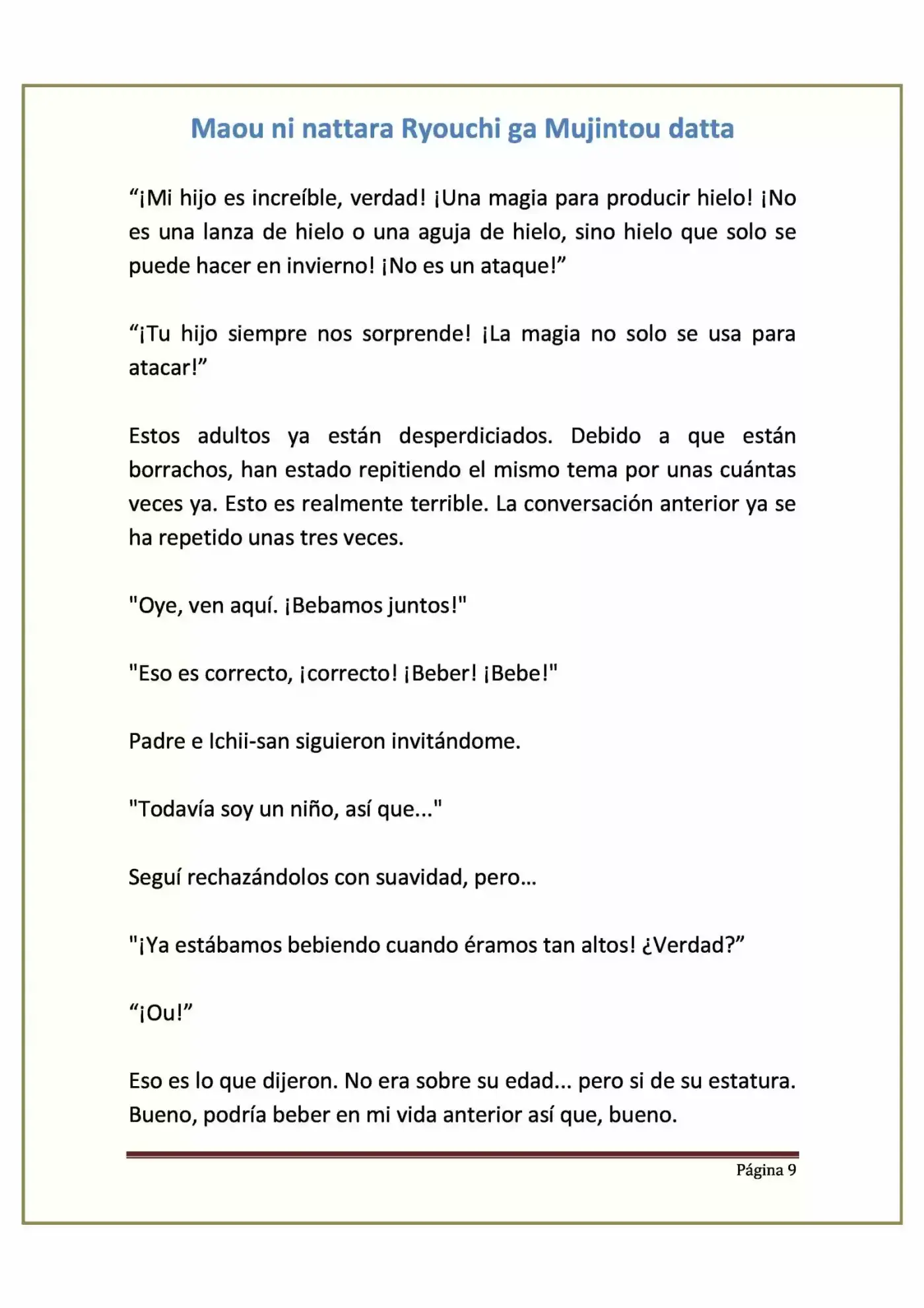 Maou Ni Nattara Ryouchi Ga Mujintou Datta (Novela) - Capítulo 6 - Página 9 - LectorTMOo