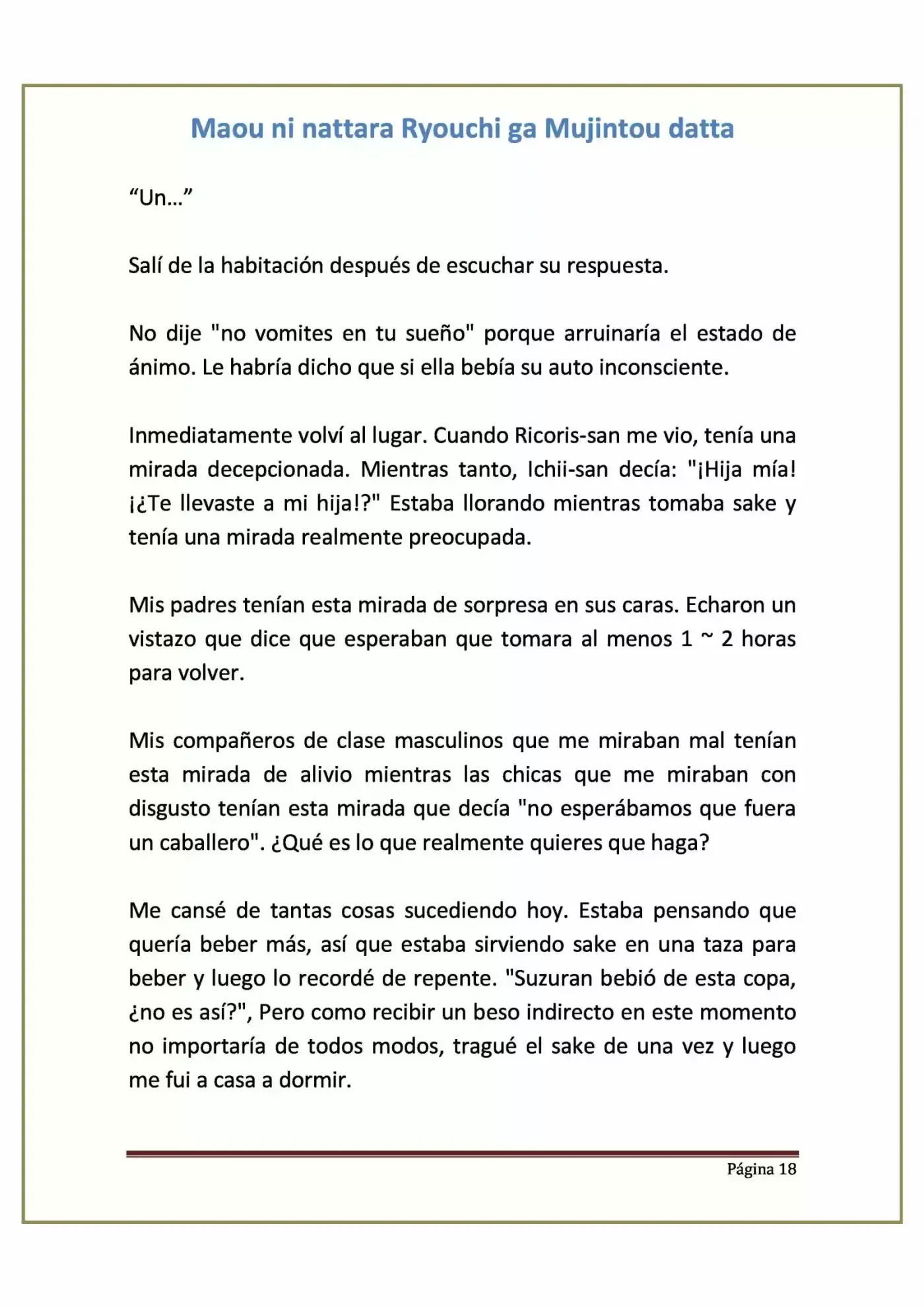 Maou Ni Nattara Ryouchi Ga Mujintou Datta (Novela) - Capítulo 6 - Página 18 - LectorTMOo