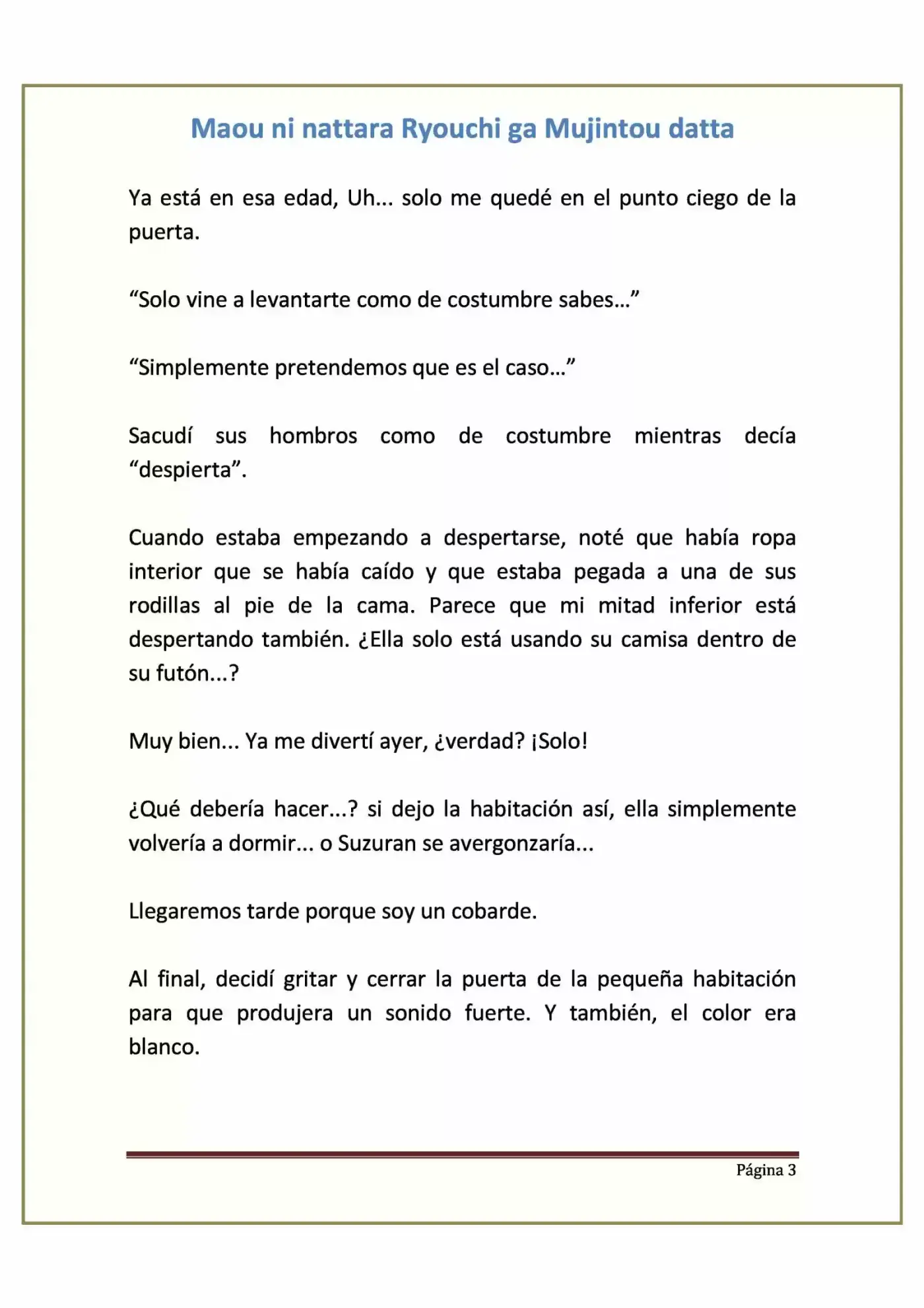 Maou Ni Nattara Ryouchi Ga Mujintou Datta (Novela) - Capítulo 7 - Página 3 - LectorTMOo