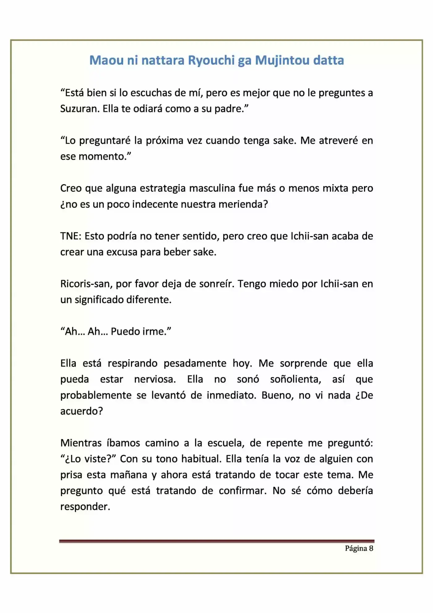 Maou Ni Nattara Ryouchi Ga Mujintou Datta (Novela) - Capítulo 7 - Página 8 - LectorTMOo