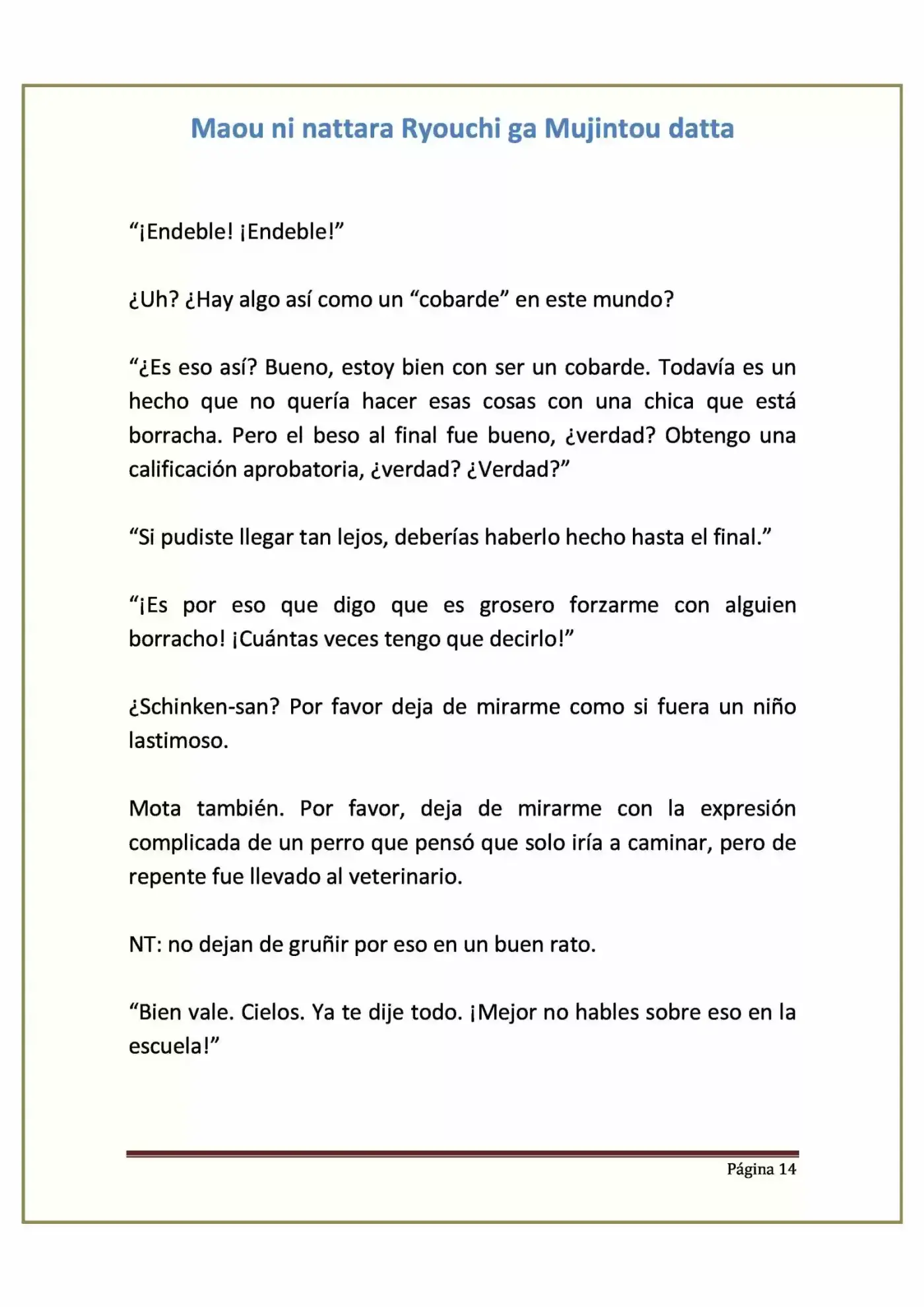 Maou Ni Nattara Ryouchi Ga Mujintou Datta (Novela) - Capítulo 7 - Página 14 - LectorTMOo