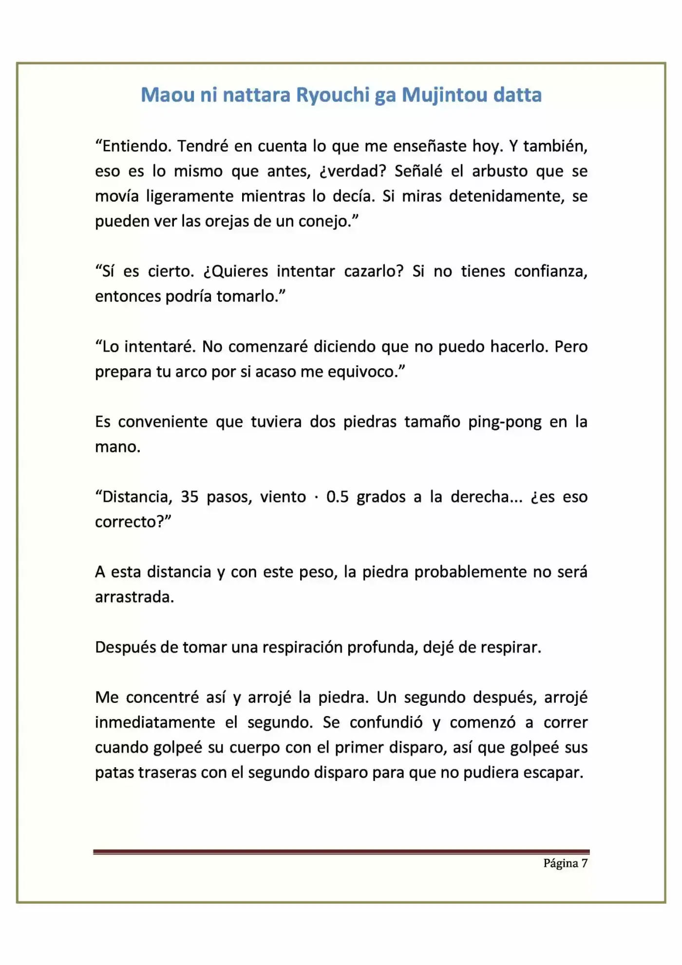 Maou Ni Nattara Ryouchi Ga Mujintou Datta (Novela) - Capítulo 8 - Página 7 - LectorTMOo