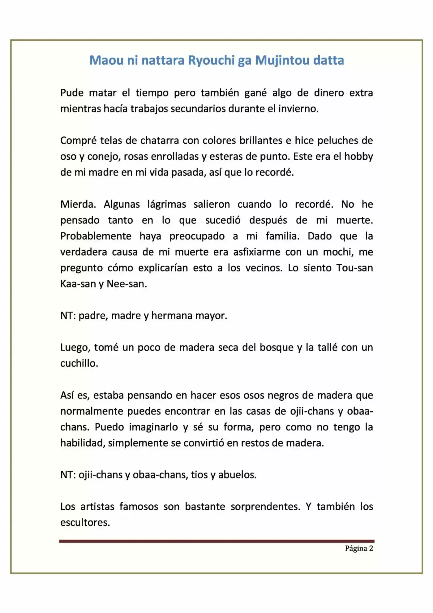 Maou Ni Nattara Ryouchi Ga Mujintou Datta (Novela) - Capítulo 9 - Página 2 - LectorTMOo