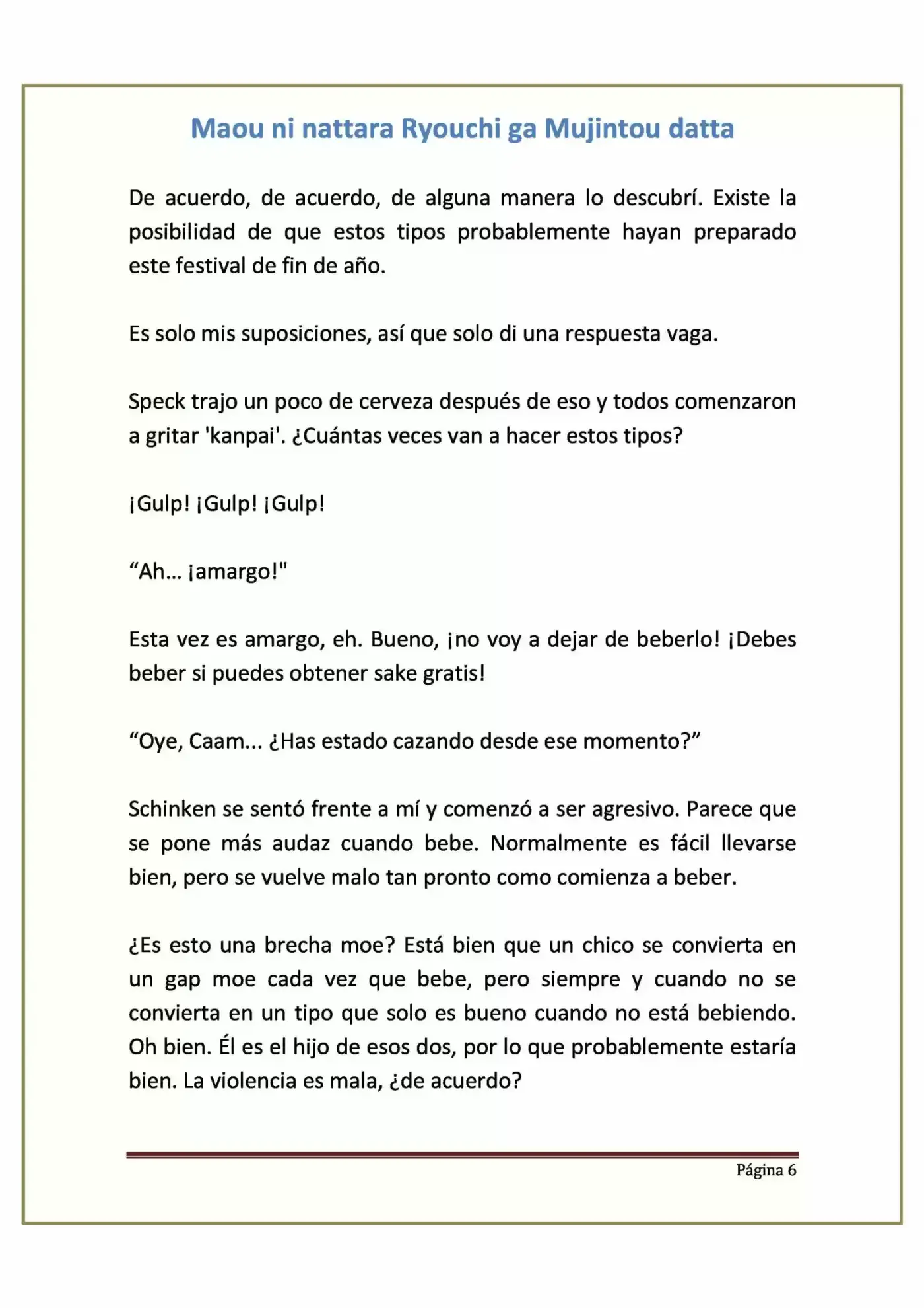 Maou Ni Nattara Ryouchi Ga Mujintou Datta (Novela) - Capítulo 9 - Página 6 - LectorTMOo