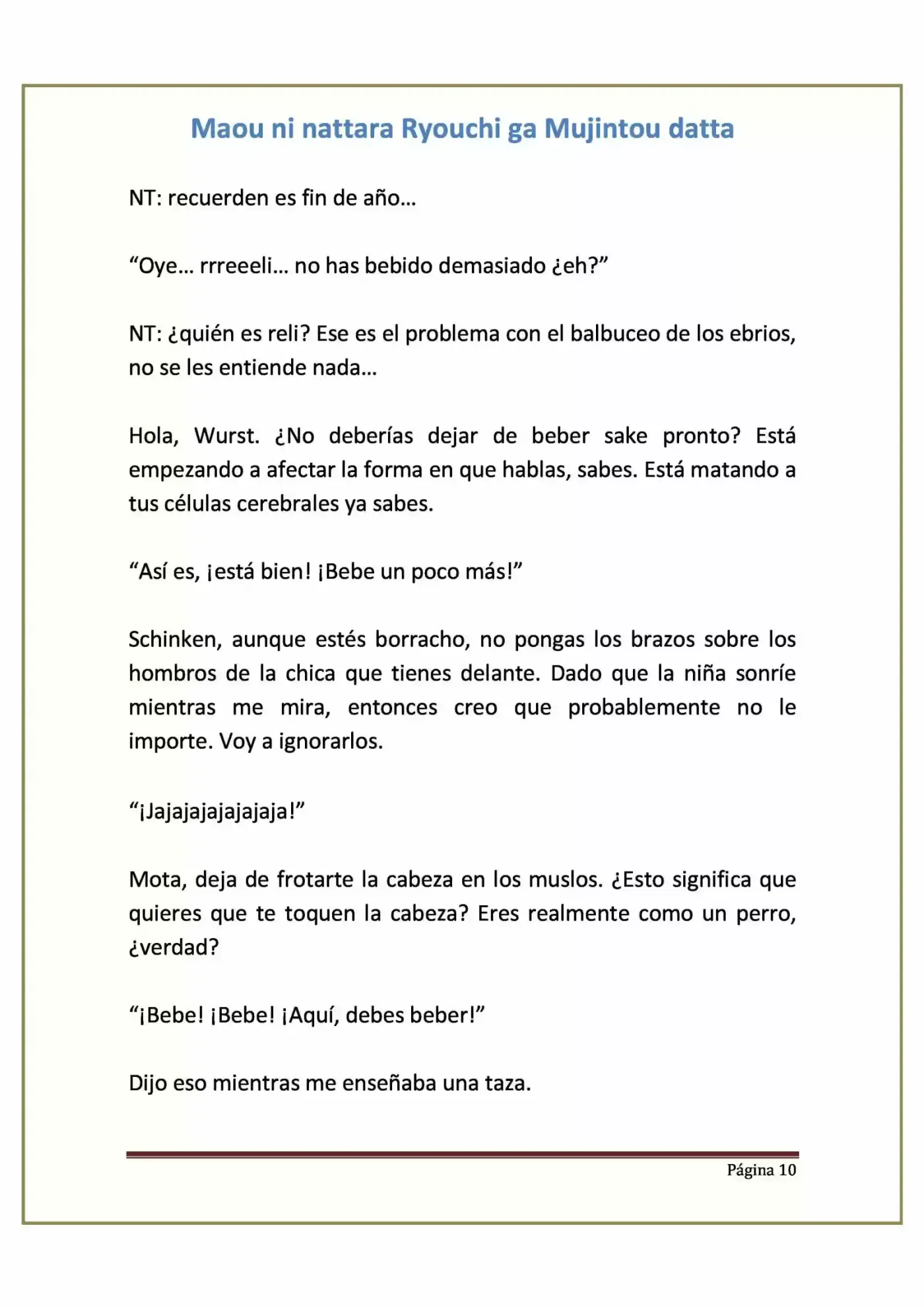 Maou Ni Nattara Ryouchi Ga Mujintou Datta (Novela) - Capítulo 9 - Página 10 - LectorTMOo