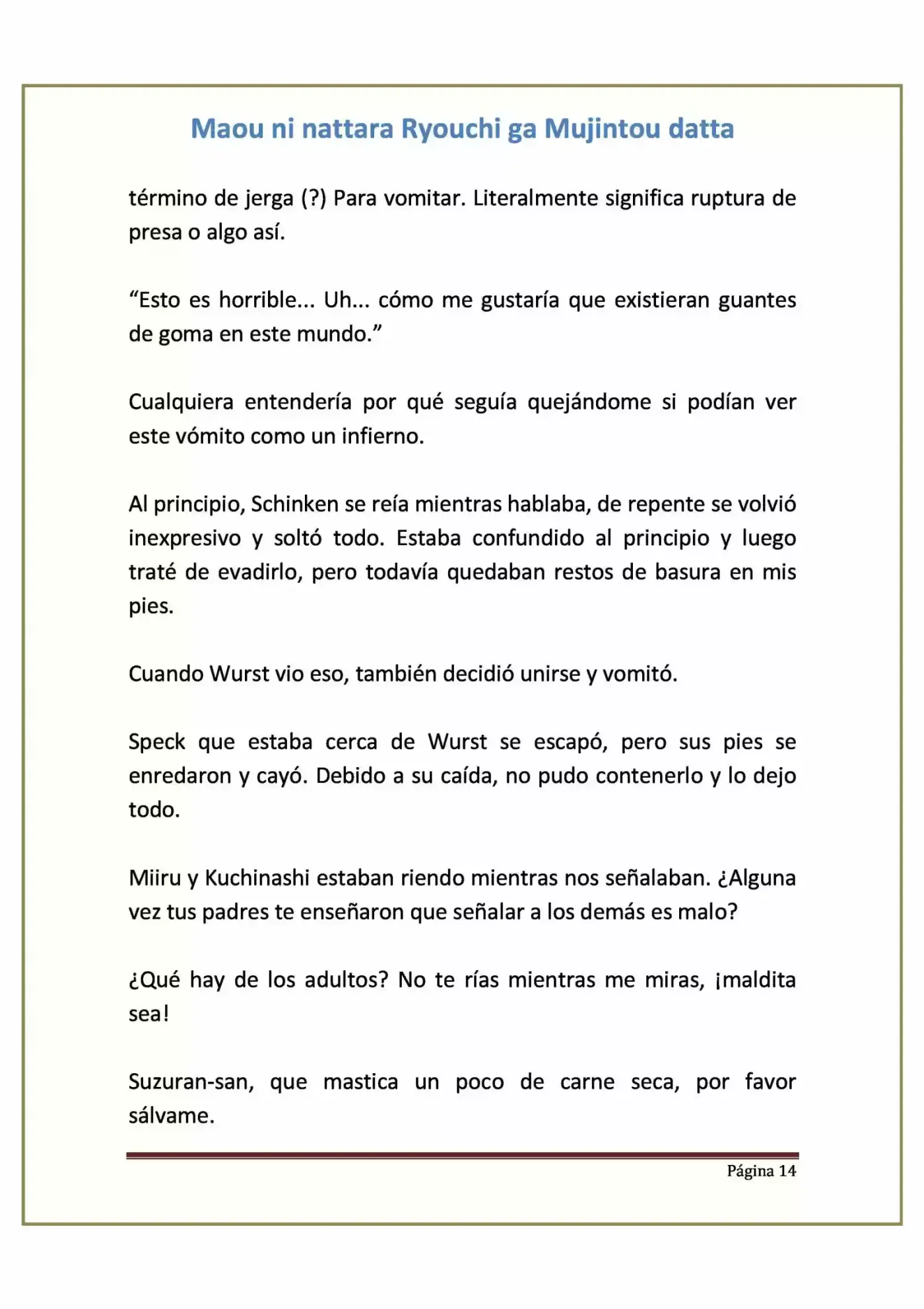 Maou Ni Nattara Ryouchi Ga Mujintou Datta (Novela) - Capítulo 9 - Página 14 - LectorTMOo