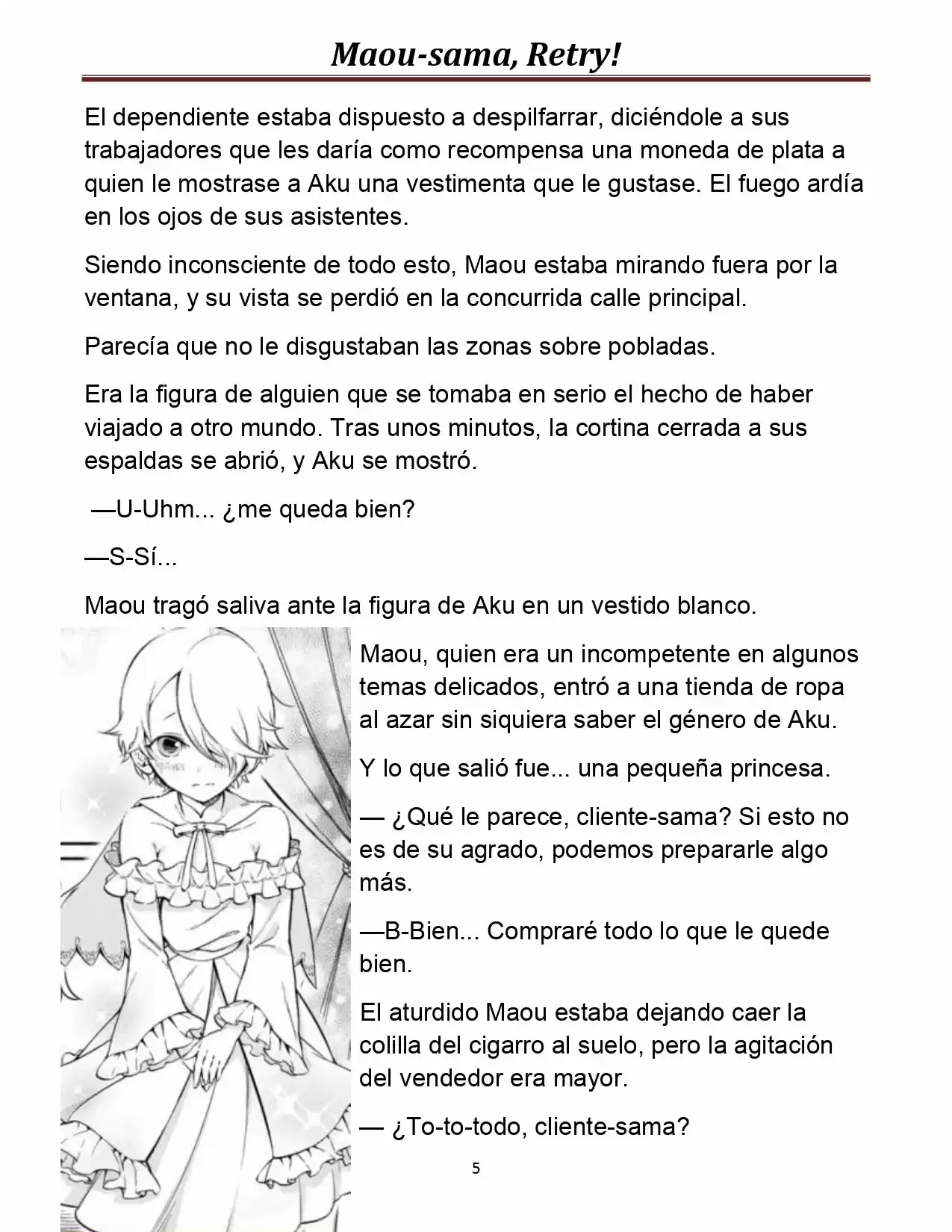 Maou-sama, Retry! (Novela) - Capítulo 10 - Página 5 - LectorTMOo