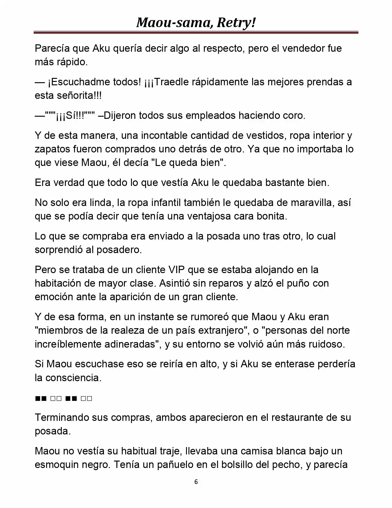 Maou-sama, Retry! (Novela) - Capítulo 10 - Página 6 - LectorTMOo