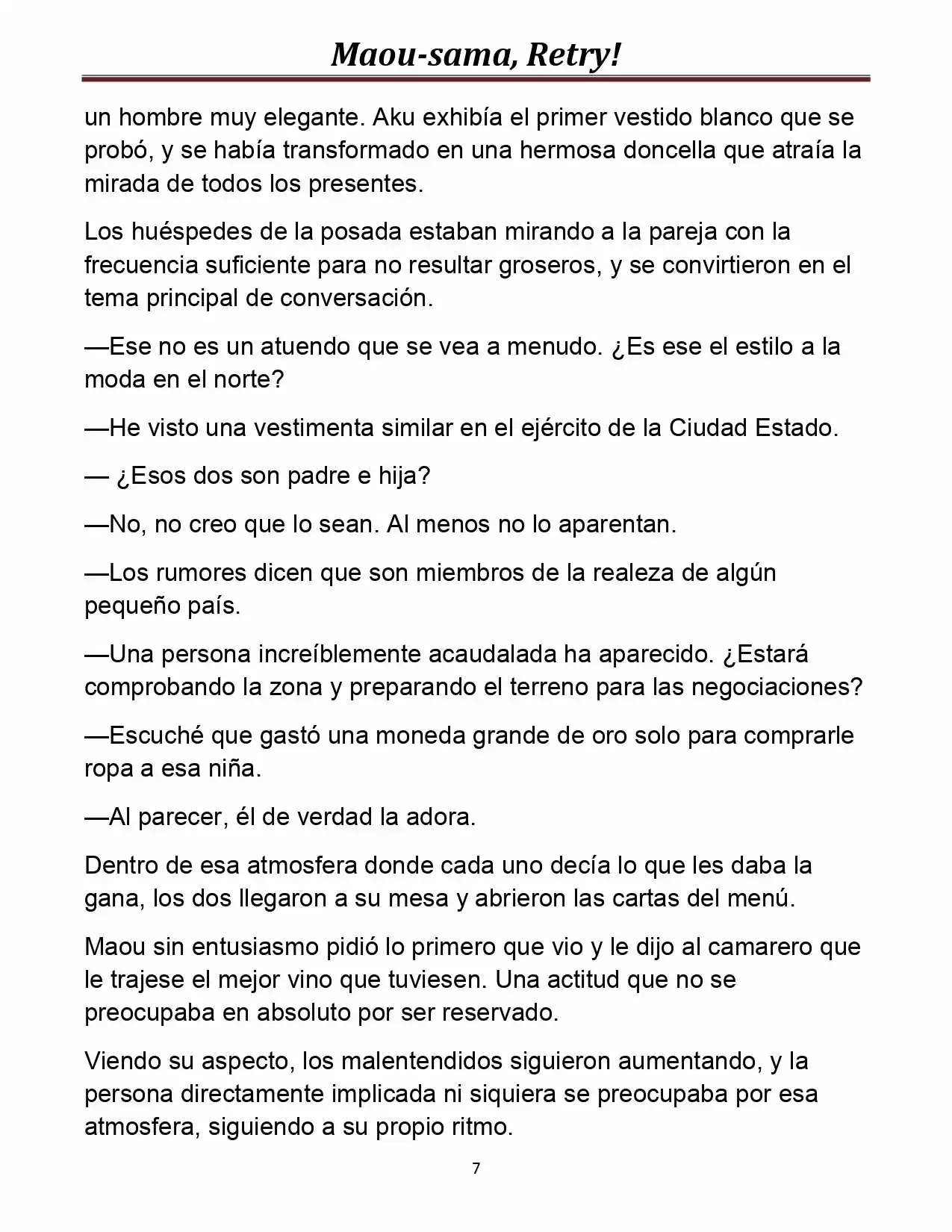 Maou-sama, Retry! (Novela) - Capítulo 10 - Página 7 - LectorTMOo
