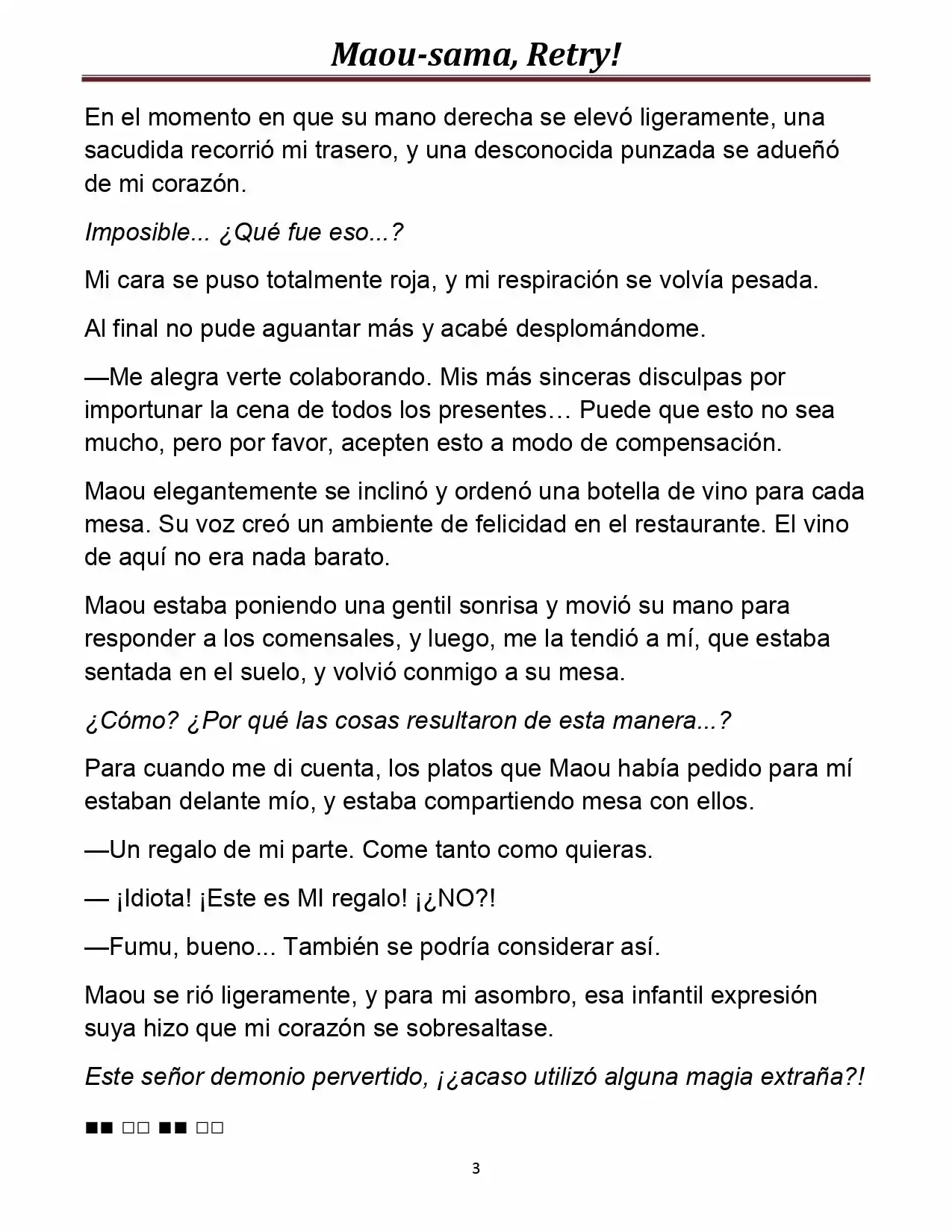Maou-sama, Retry! (Novela) - Capítulo 11 - Página 4 - LectorTMOo