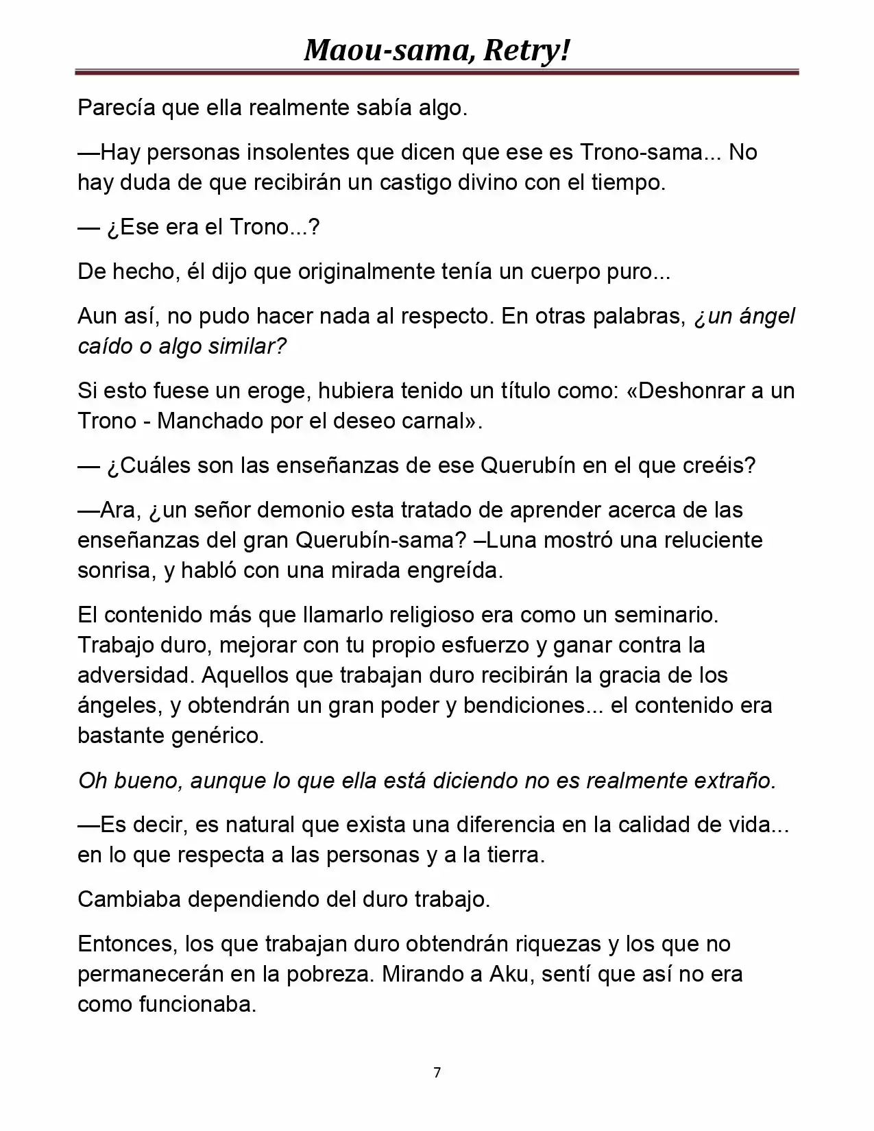 Maou-sama, Retry! (Novela) - Capítulo 11 - Página 9 - LectorTMOo