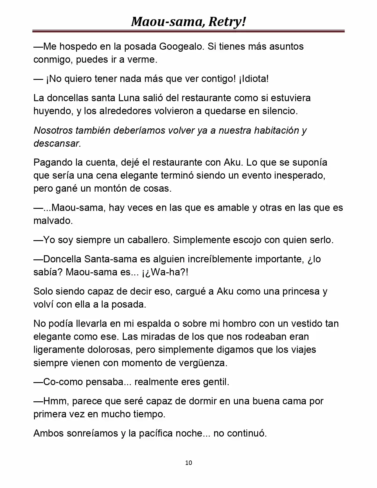 Maou-sama, Retry! (Novela) - Capítulo 11 - Página 13 - LectorTMOo