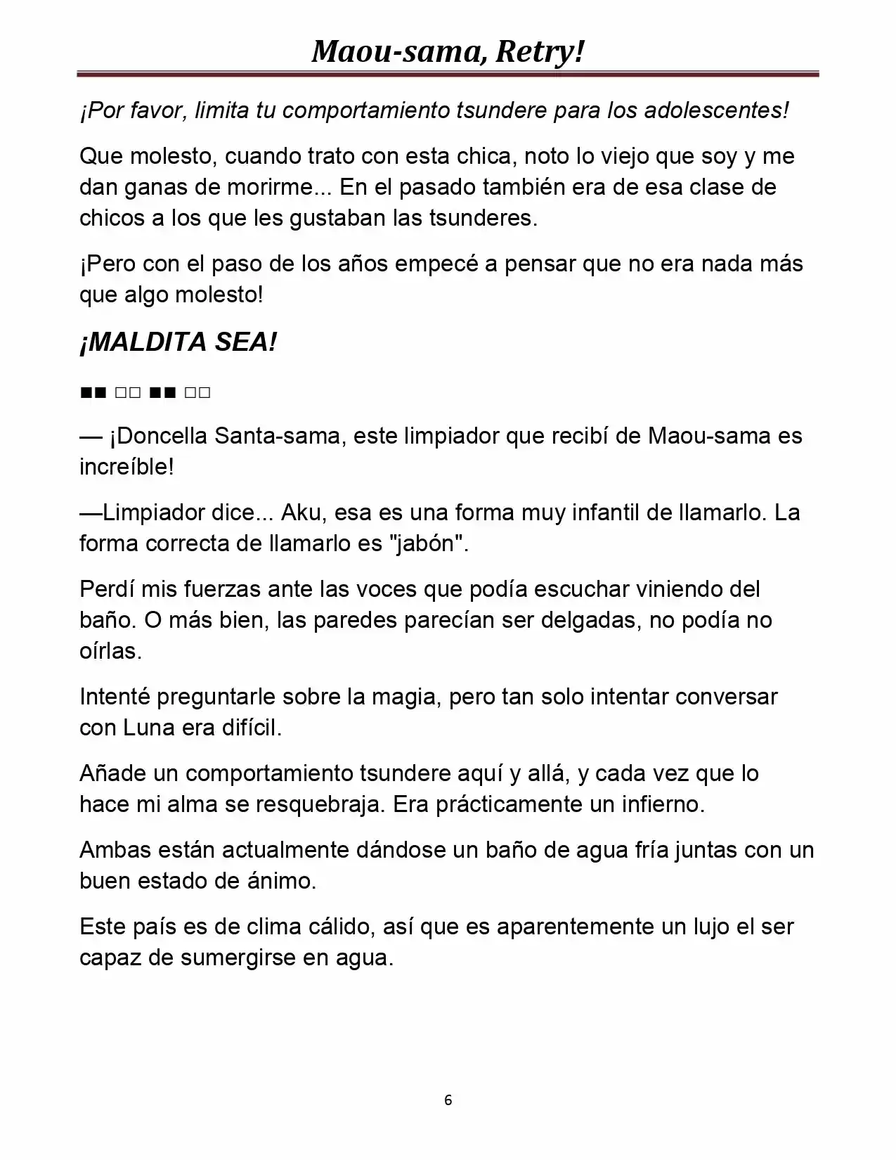Maou-sama, Retry! (Novela) - Capítulo 12 - Página 7 - LectorTMOo