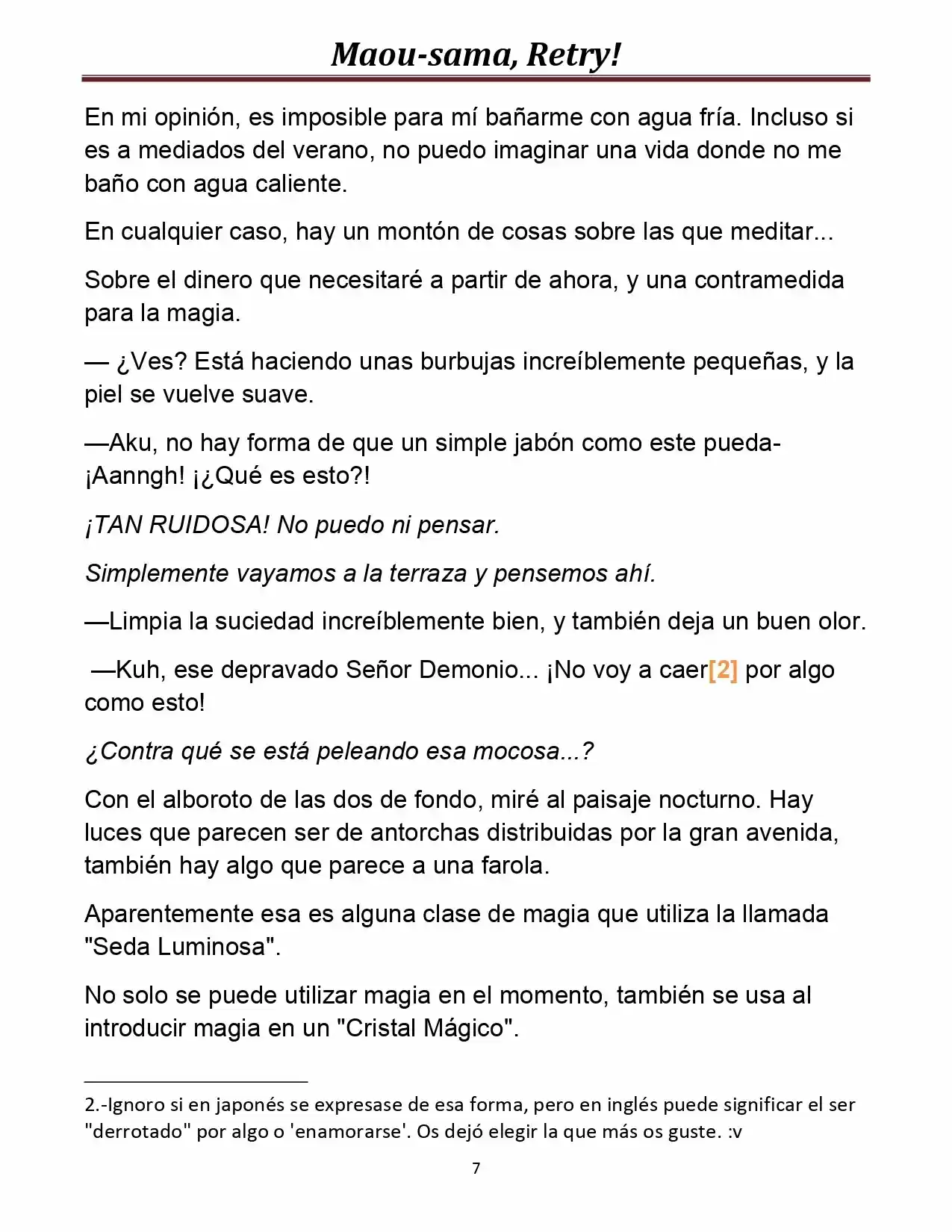Maou-sama, Retry! (Novela) - Capítulo 12 - Página 8 - LectorTMOo
