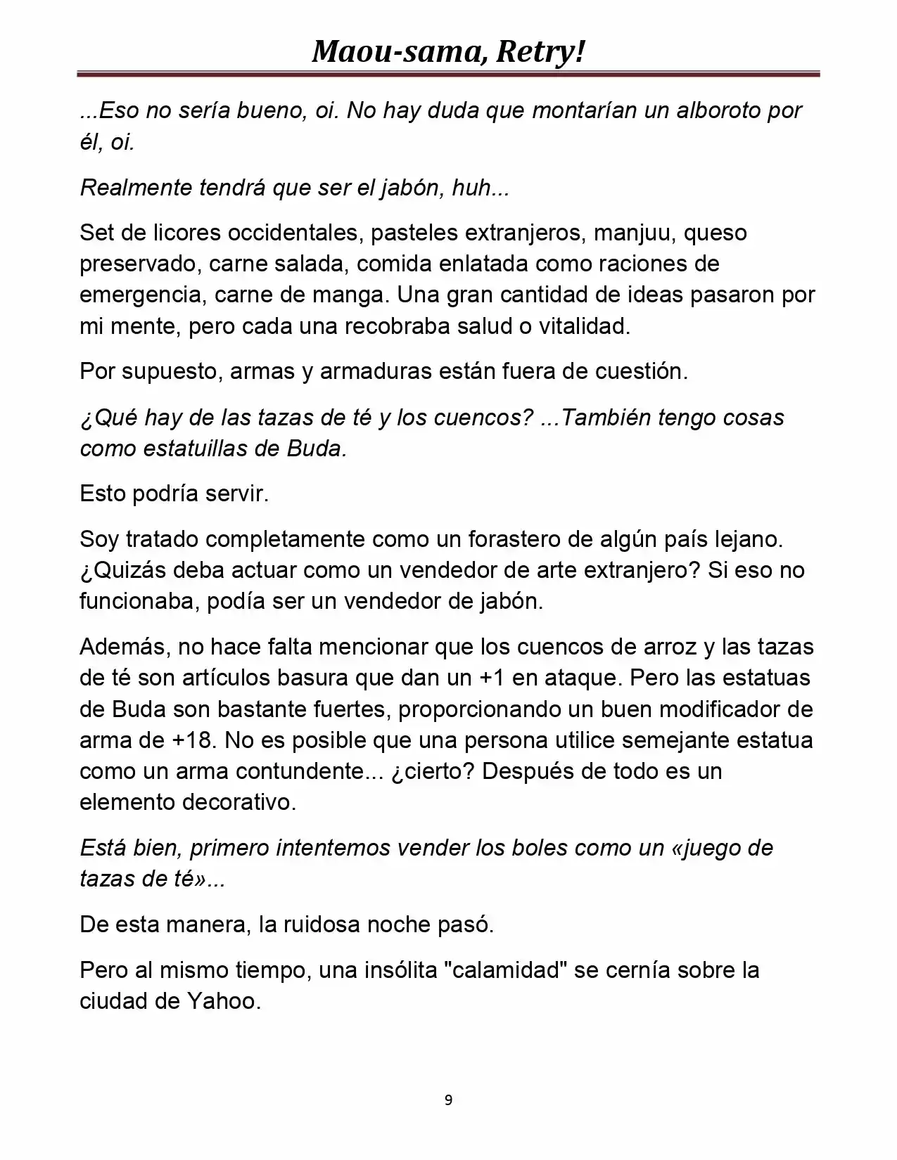 Maou-sama, Retry! (Novela) - Capítulo 12 - Página 10 - LectorTMOo