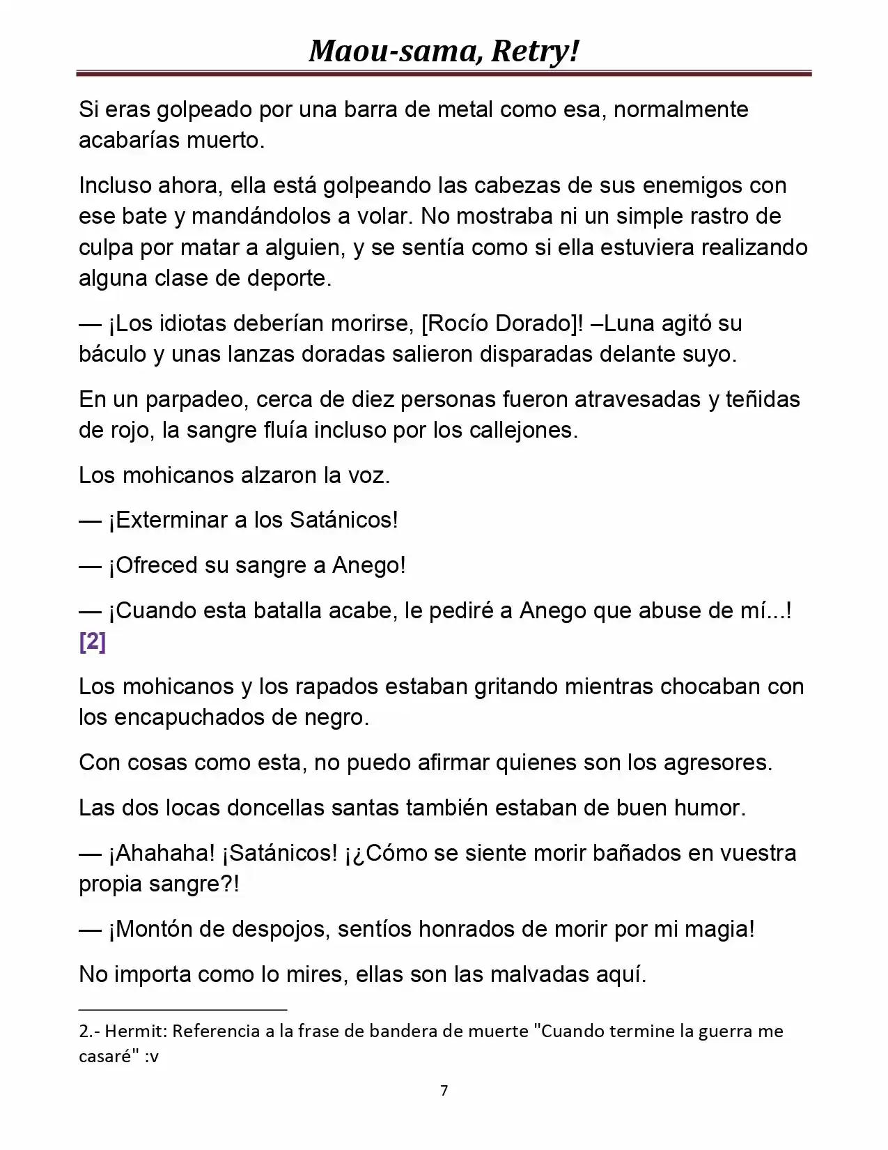 Maou-sama, Retry! (Novela) - Capítulo 14 - Página 7 - LectorTMOo