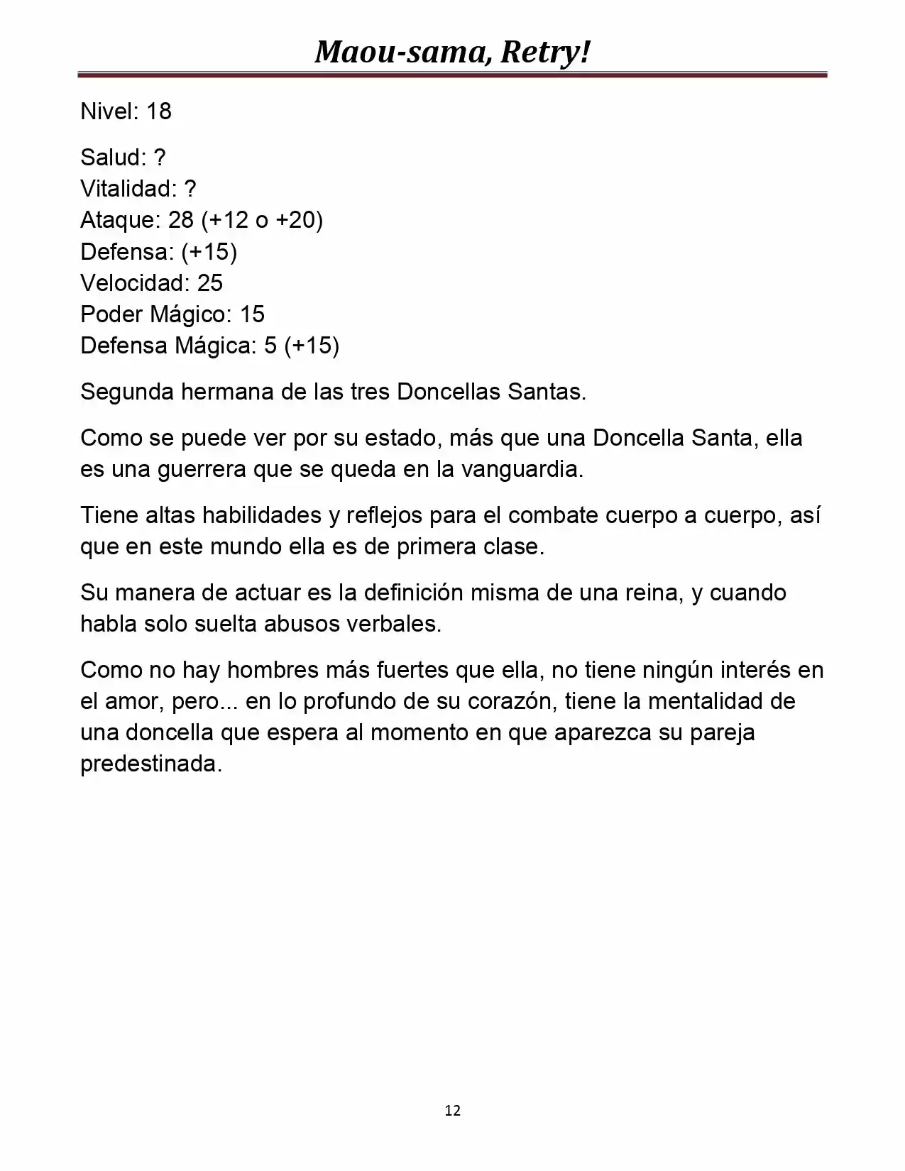 Maou-sama, Retry! (Novela) - Capítulo 14 - Página 12 - LectorTMOo