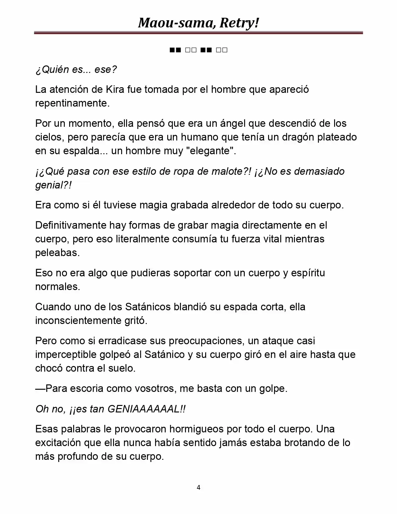 Maou-sama, Retry! (Novela) - Capítulo 15 - Página 4 - LectorTMOo