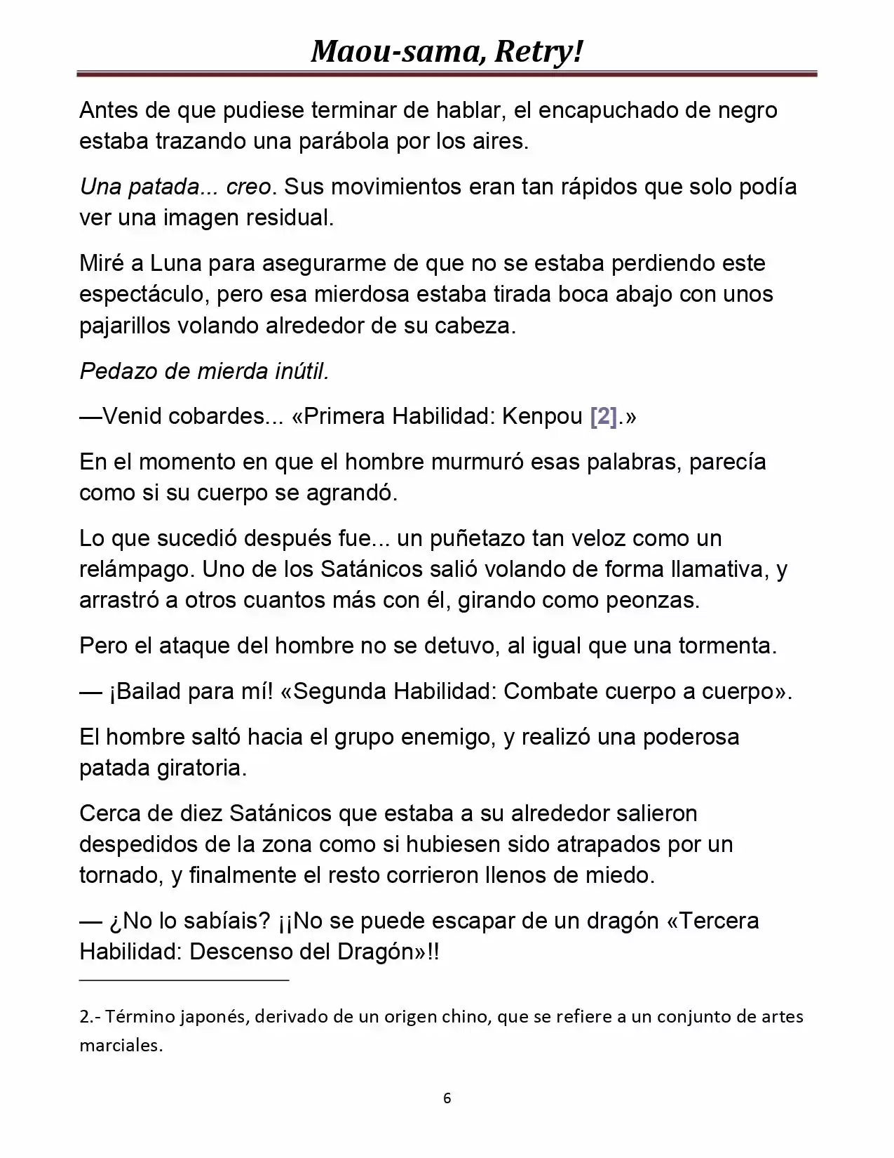 Maou-sama, Retry! (Novela) - Capítulo 15 - Página 6 - LectorTMOo