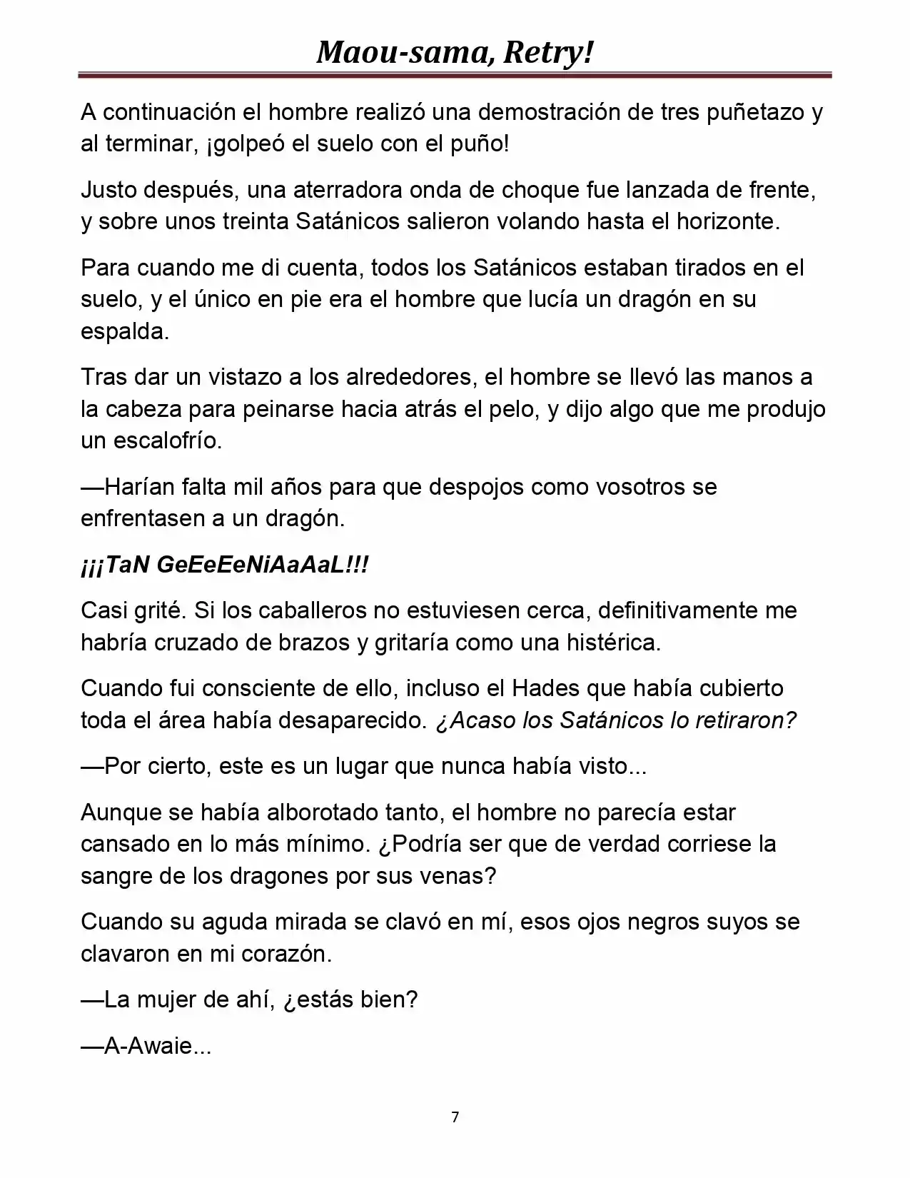 Maou-sama, Retry! (Novela) - Capítulo 15 - Página 7 - LectorTMOo