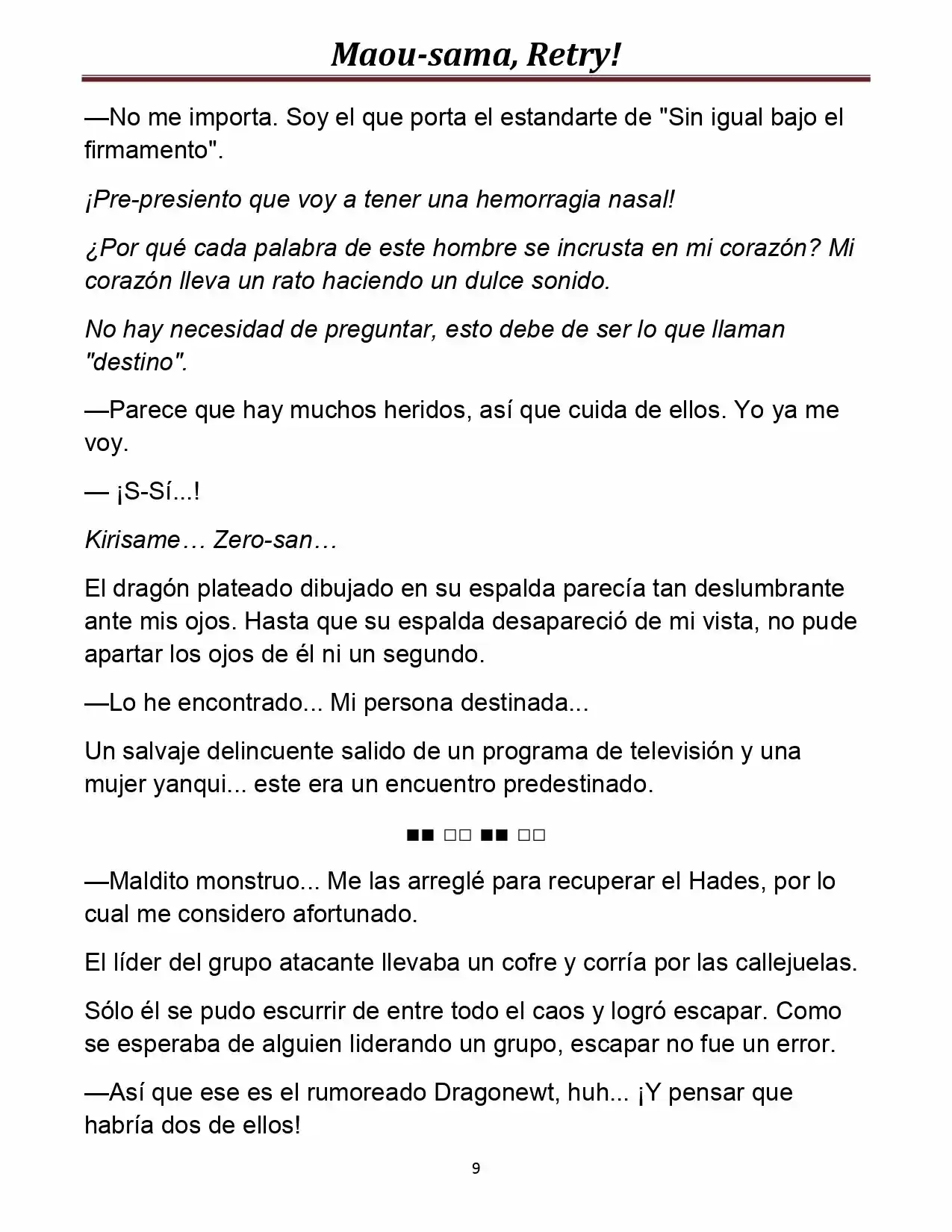 Maou-sama, Retry! (Novela) - Capítulo 15 - Página 9 - LectorTMOo