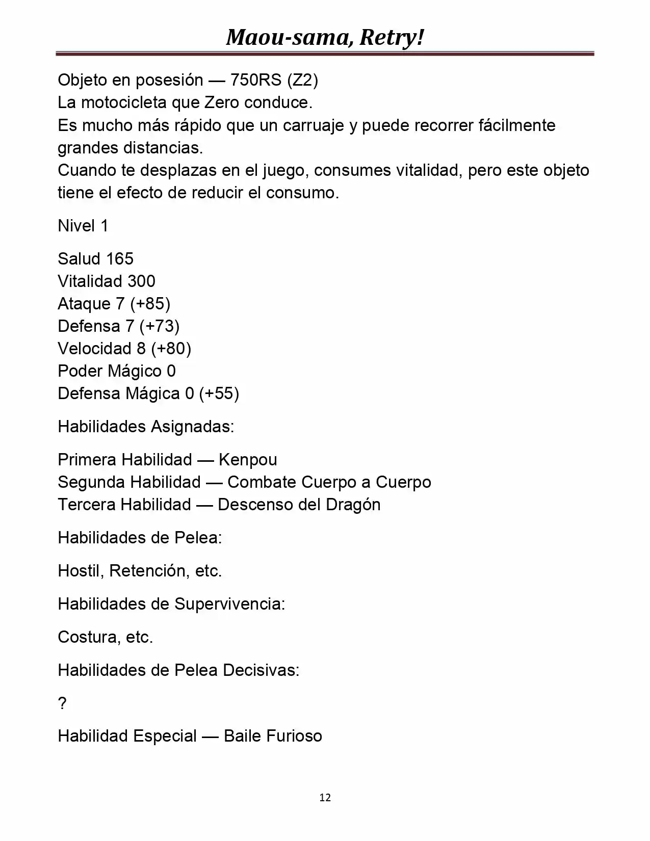 Maou-sama, Retry! (Novela) - Capítulo 15 - Página 12 - LectorTMOo